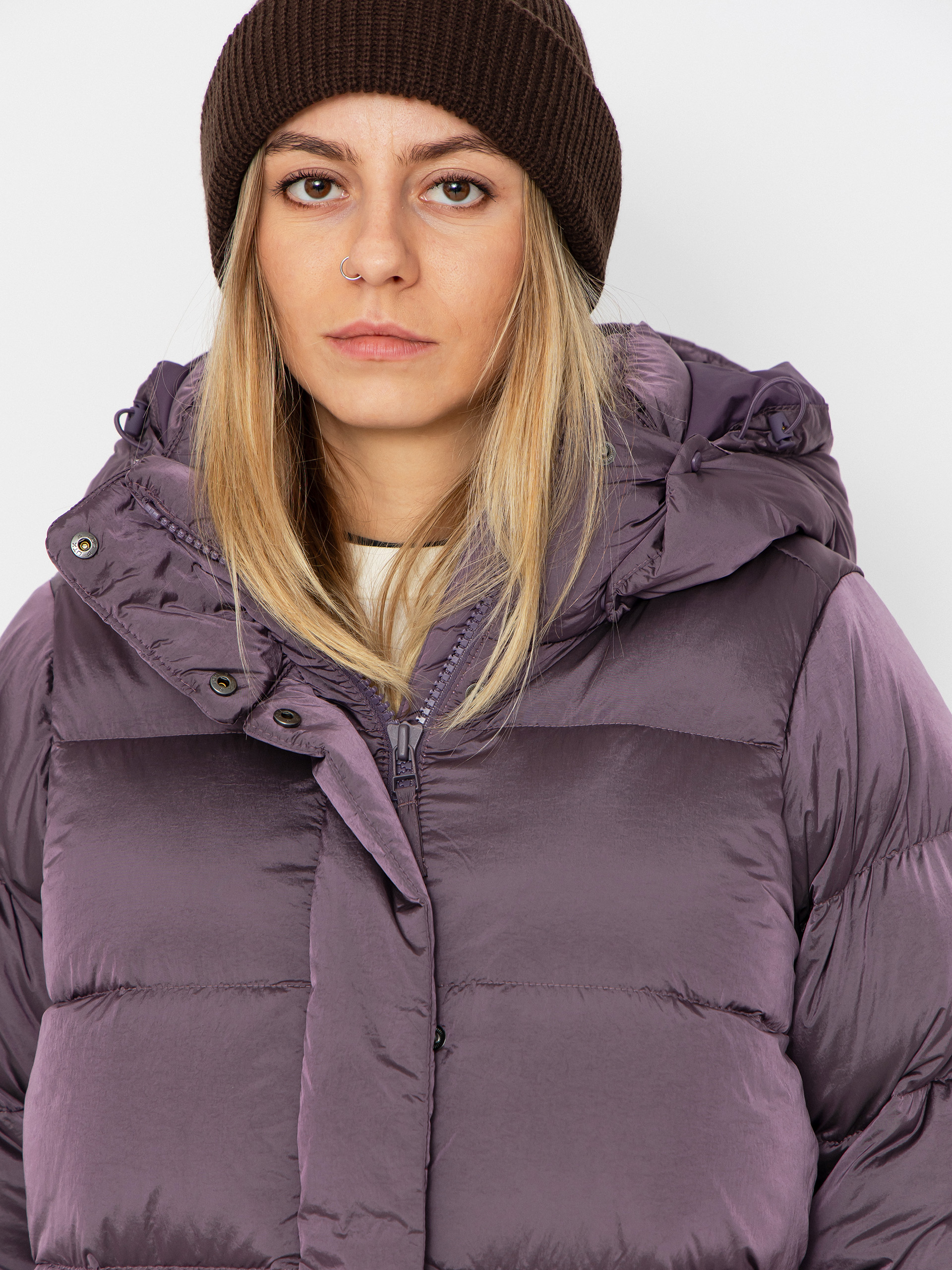 Яке Columbia Amaze Puff Hooded Wmn (fig high shine)