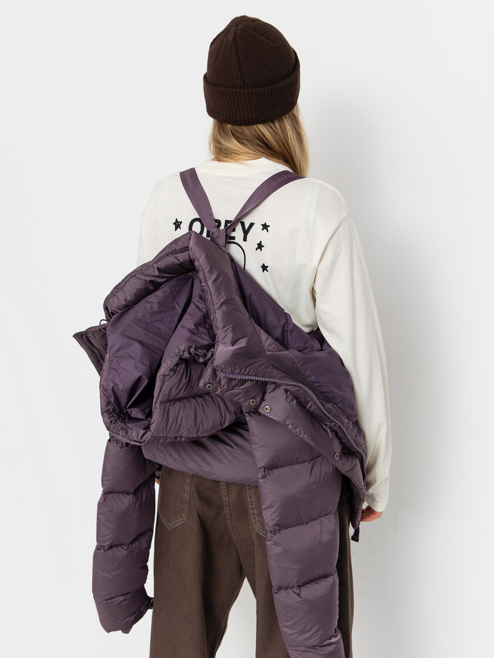 Яке Columbia Amaze Puff Hooded Wmn (fig high shine)