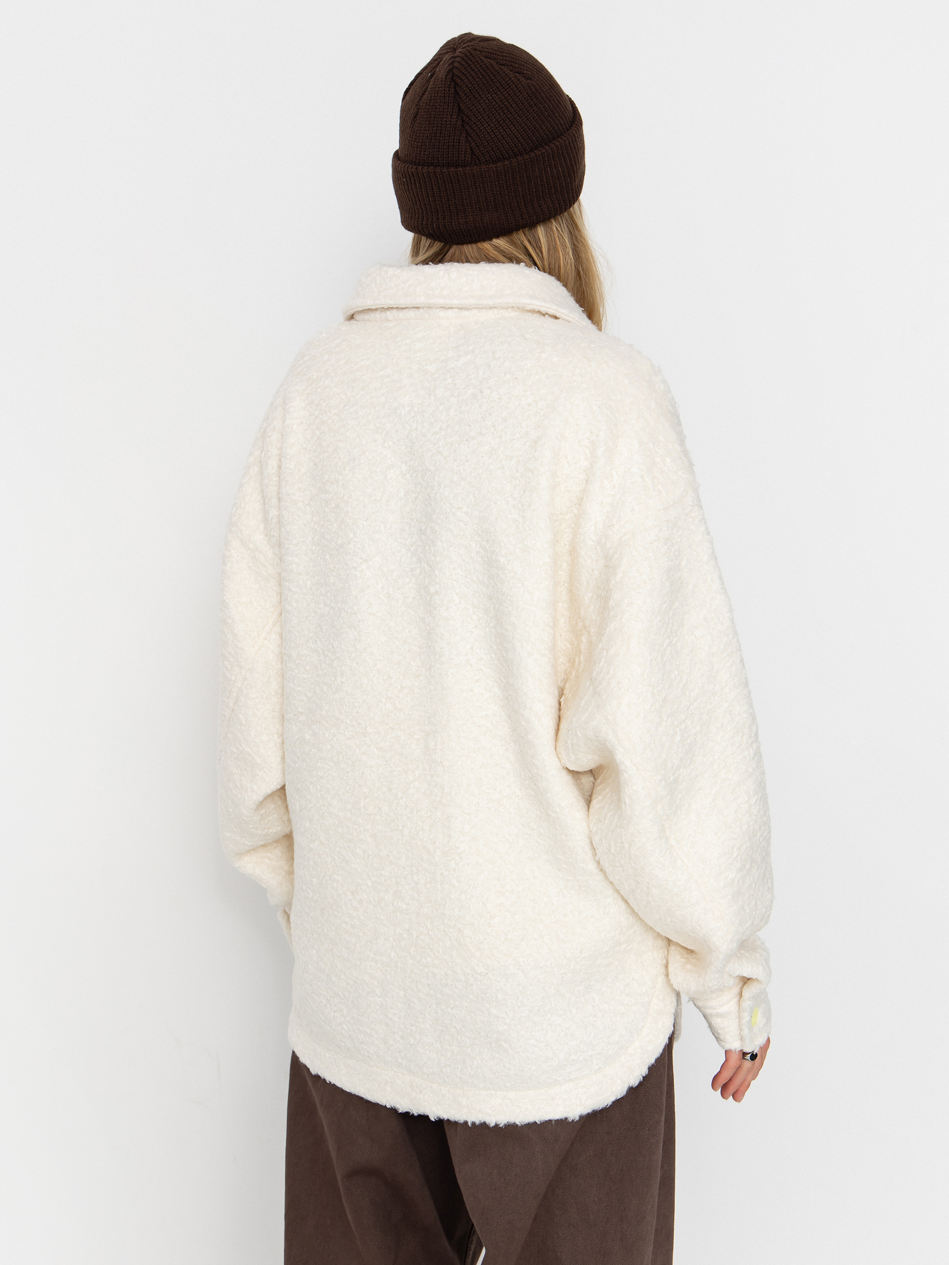 Дамски Поларени суитшърт Roxy Chloe Kim Shacket (whisper white)