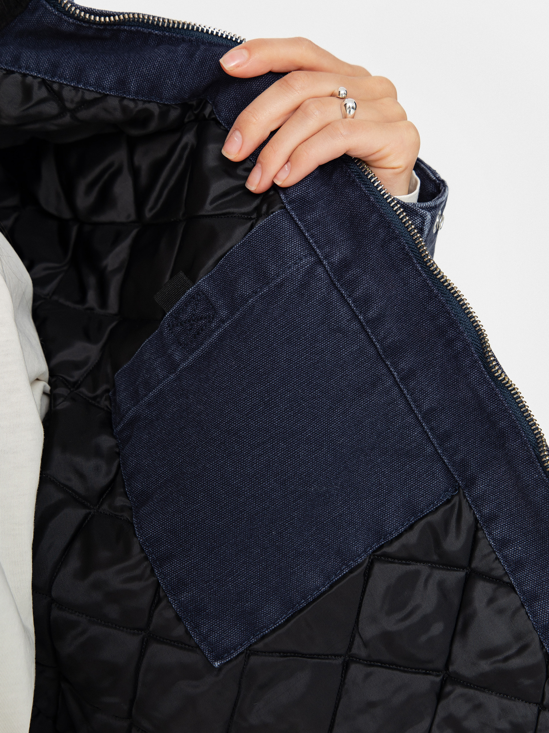 Яке Carhartt WIP OG Detroit Wmn (dark navy/black/stone canvas)