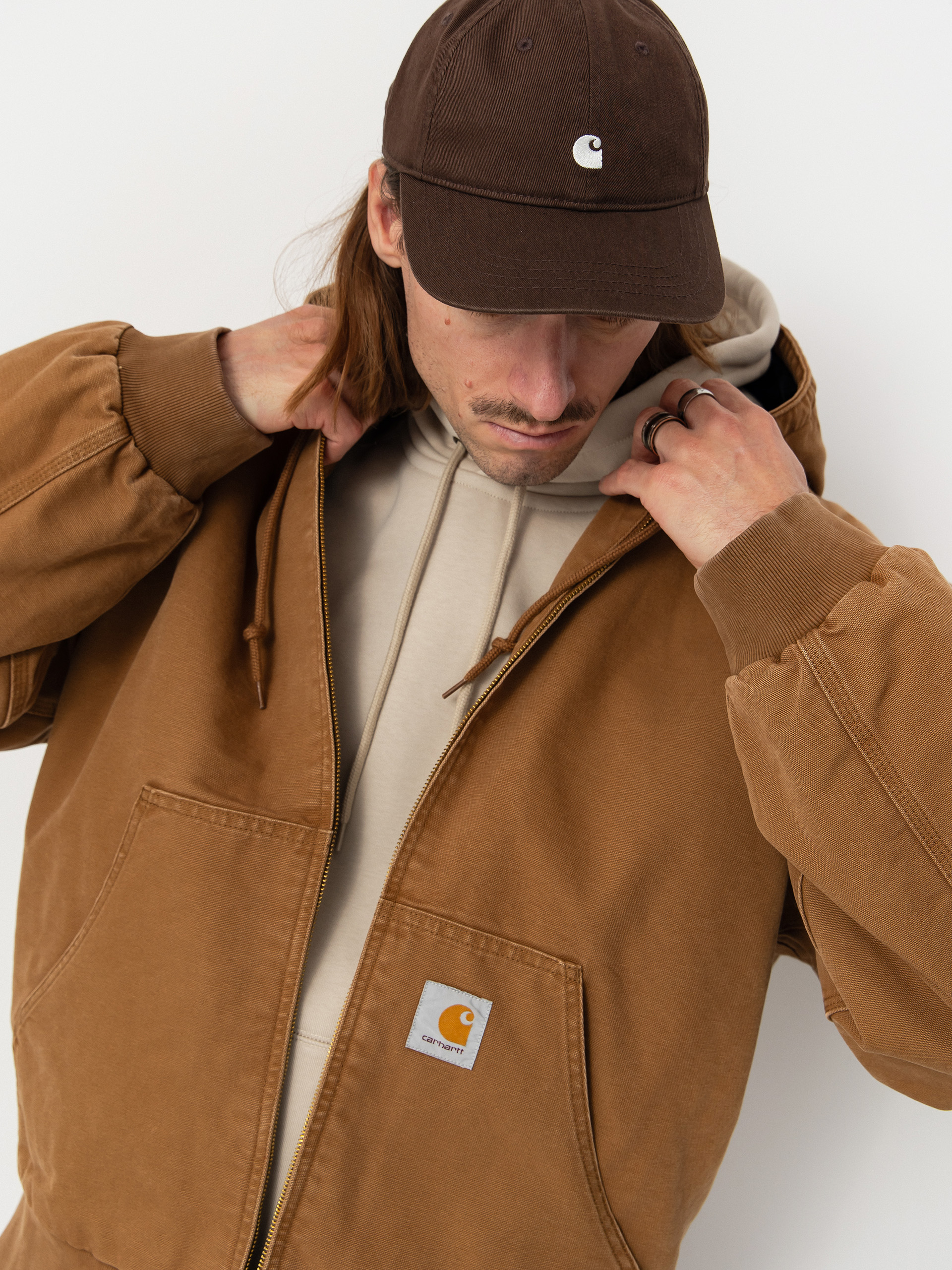 Яке Carhartt WIP OG Active (hamilton brown/stone canvas)