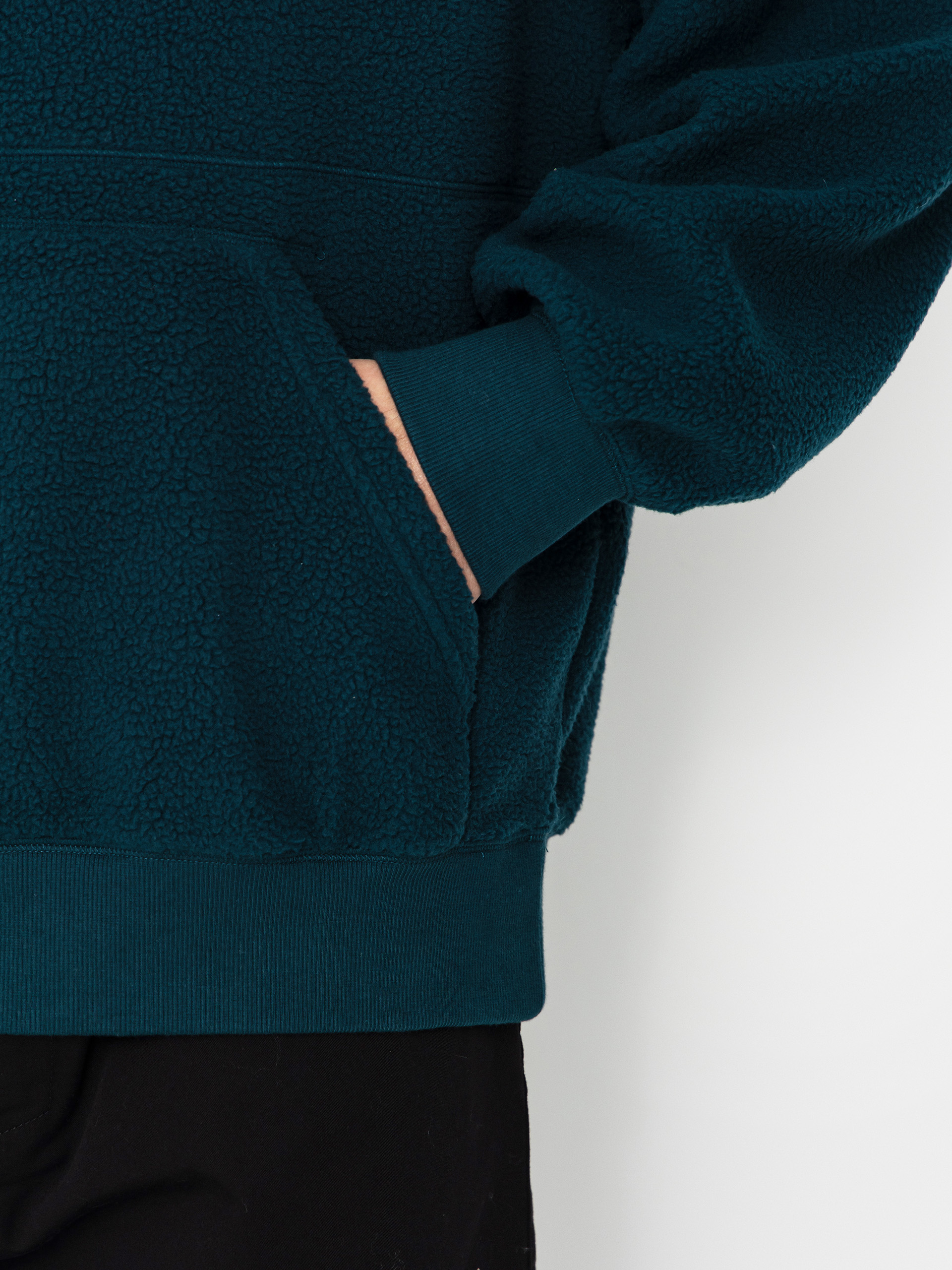 Суитшърт с качулка Carhartt WIP Helix HD (deep lagoon/silver pine)