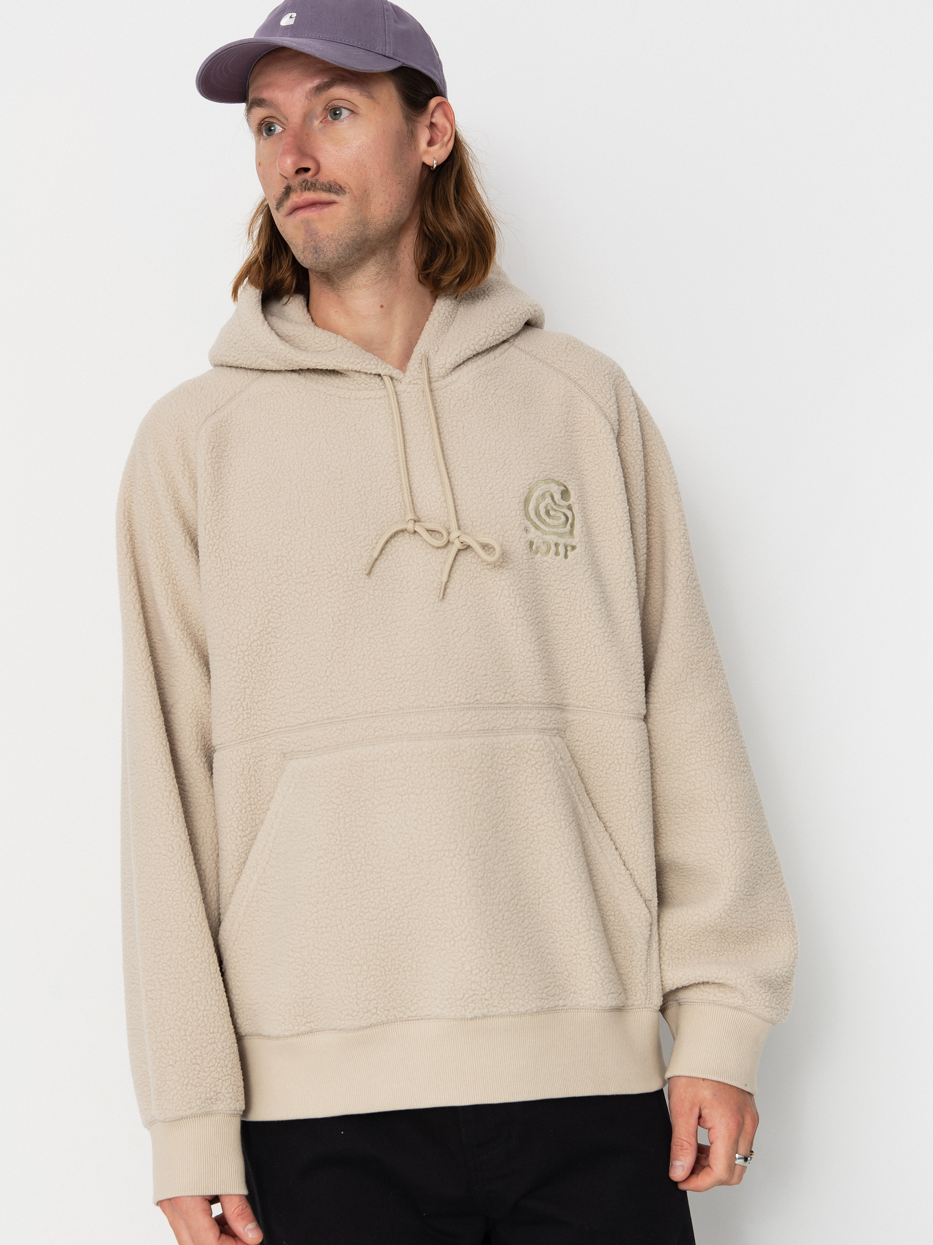 Суитшърт с качулка Carhartt WIP Helix HD (fleur de sel/wall)