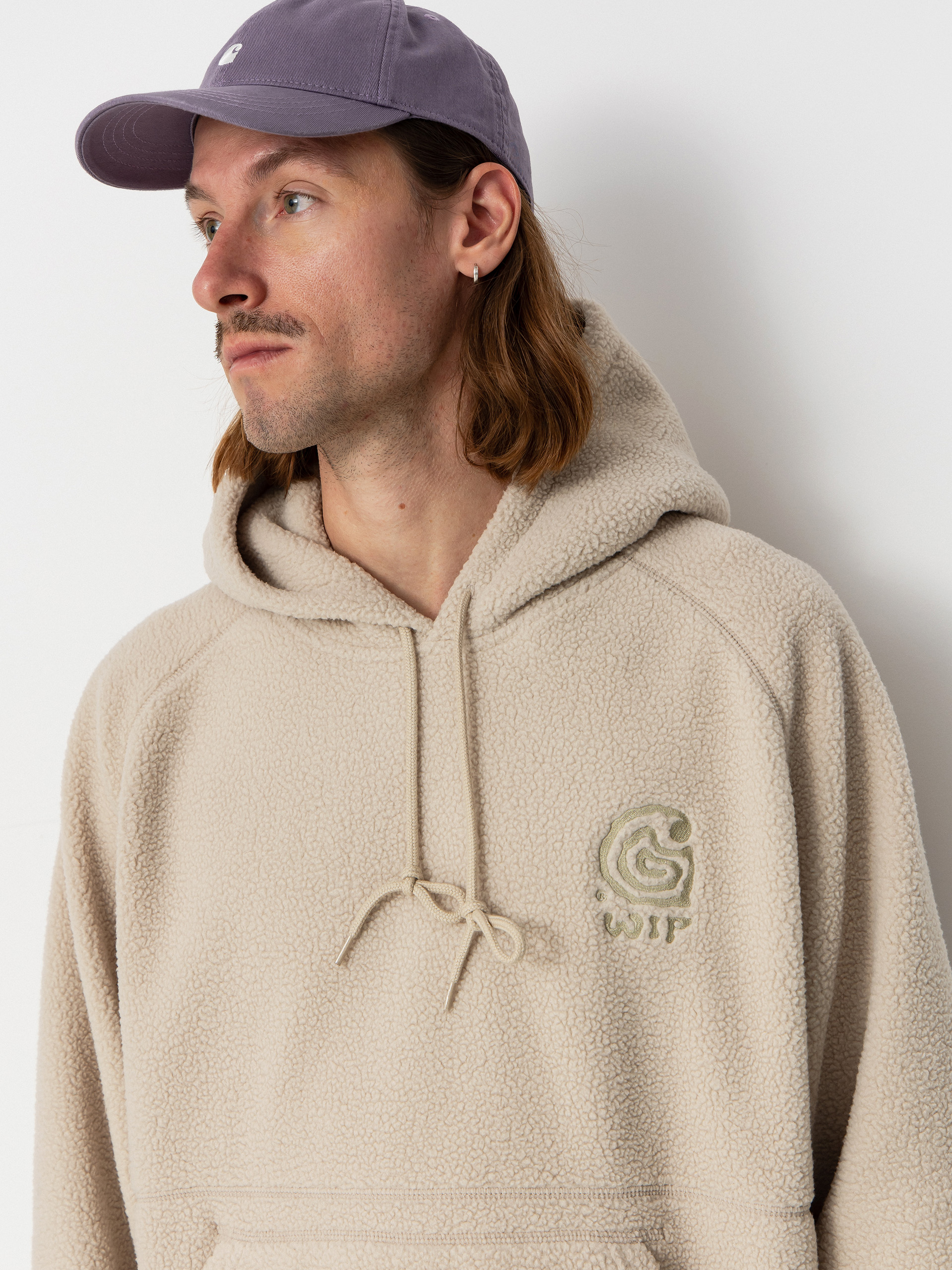 Суитшърт с качулка Carhartt WIP Helix HD (fleur de sel/wall)