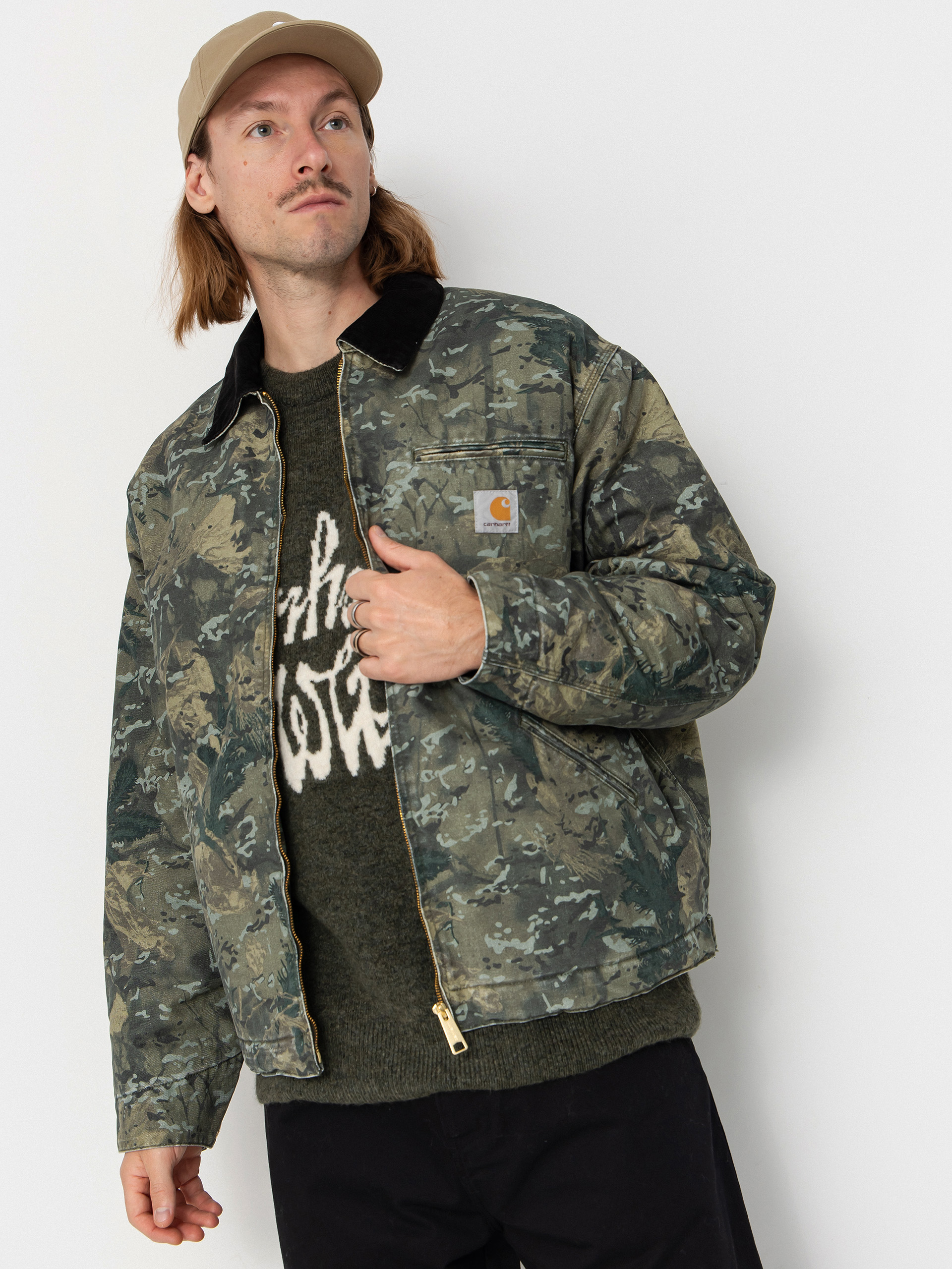 u042fu043au0435 Carhartt WIP OG Detroit (camo combi/green/black/stone washed)