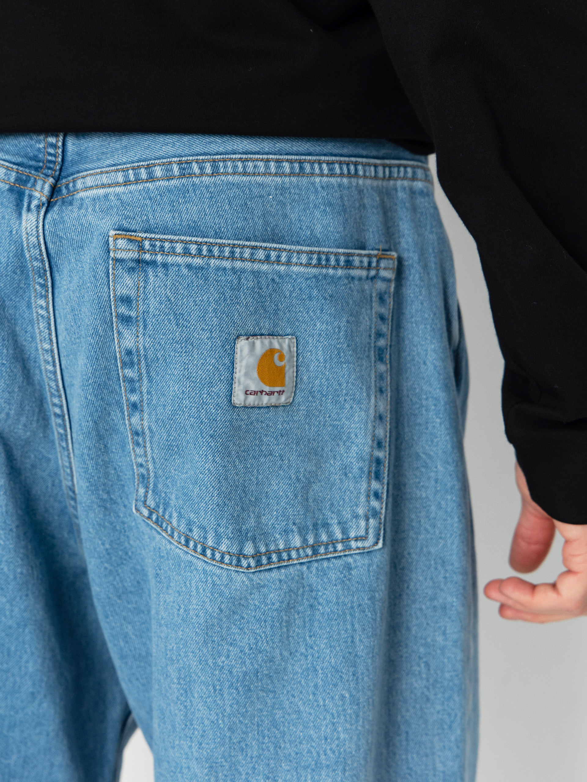 Панталони Carhartt WIP Brandon (blue/stone bleached)