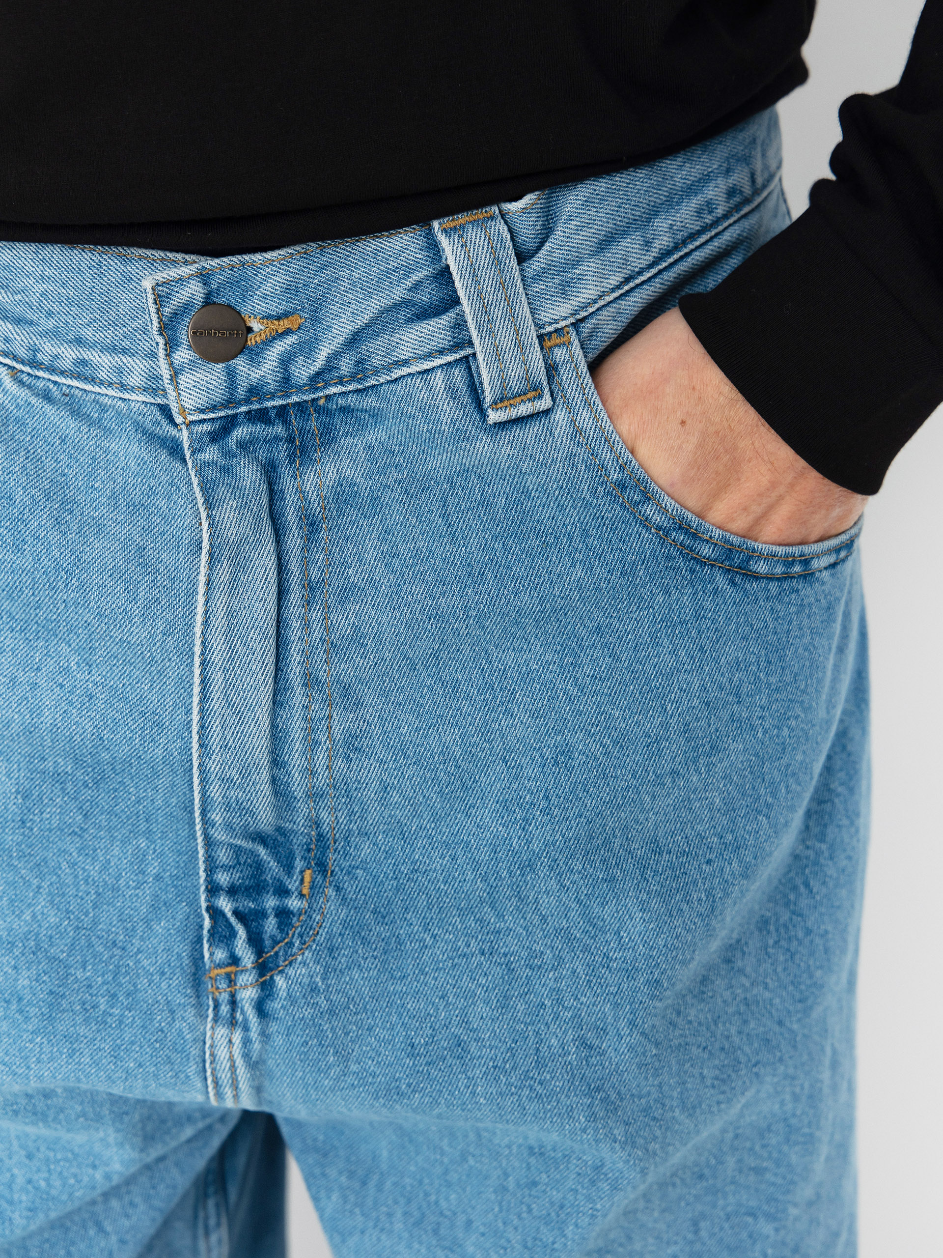 Панталони Carhartt WIP Brandon (blue/stone bleached)
