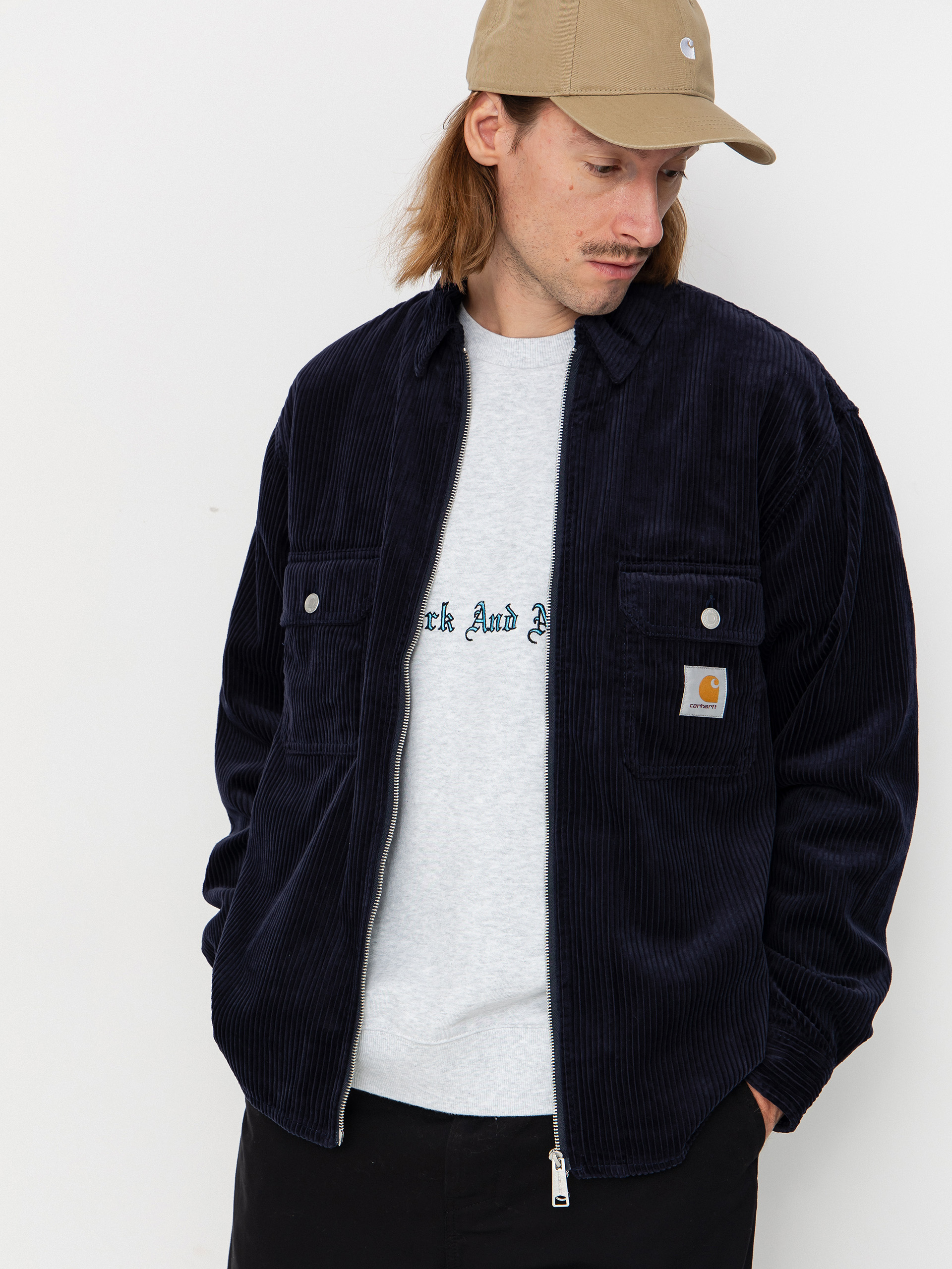 u042fu043au0435 Carhartt WIP Reynold (dark navy/rinsed)