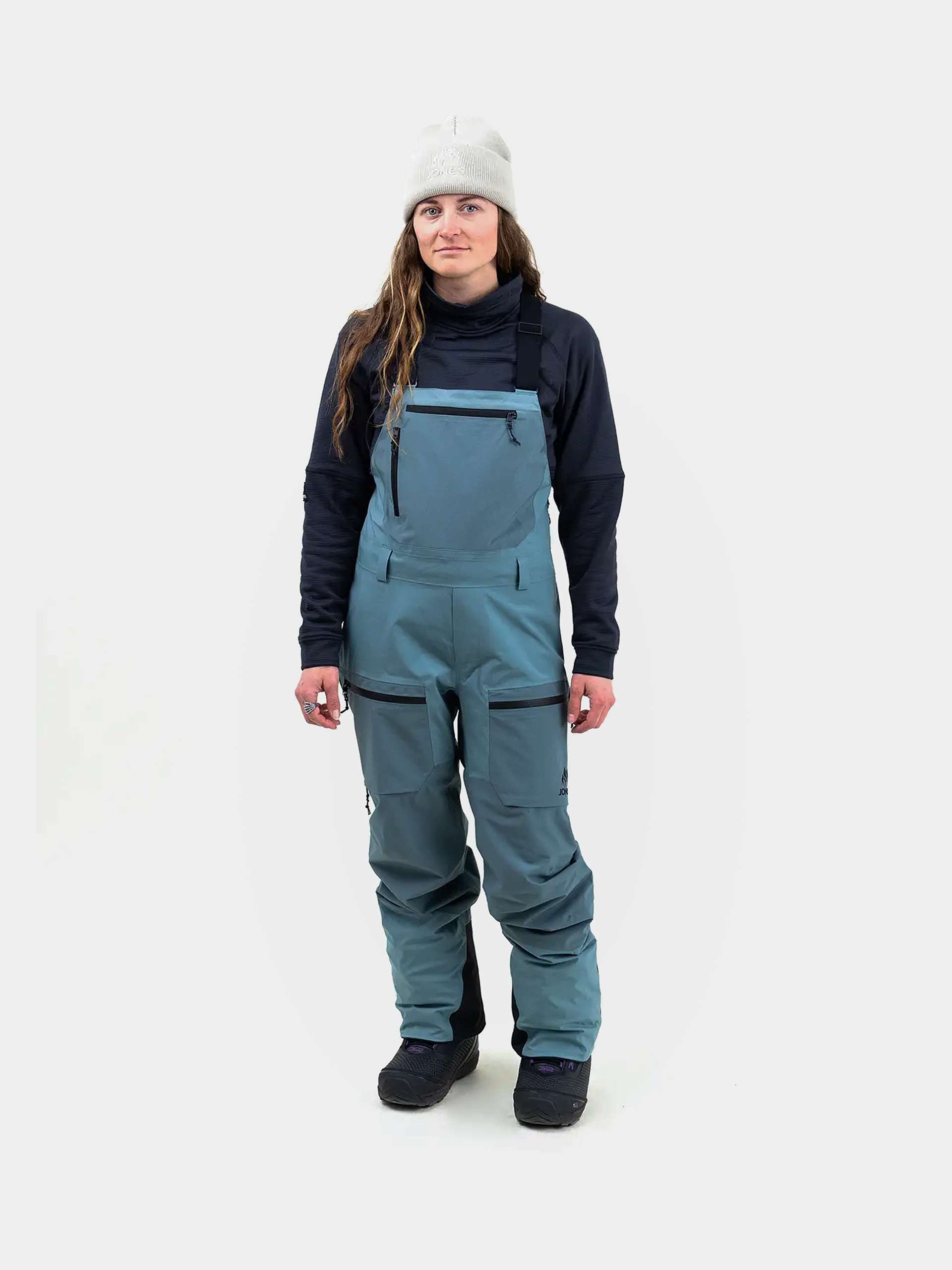 Дамско Сноуборд панталони Jones Snowboards Mtn Surf Rec Bib (atlantic blue)
