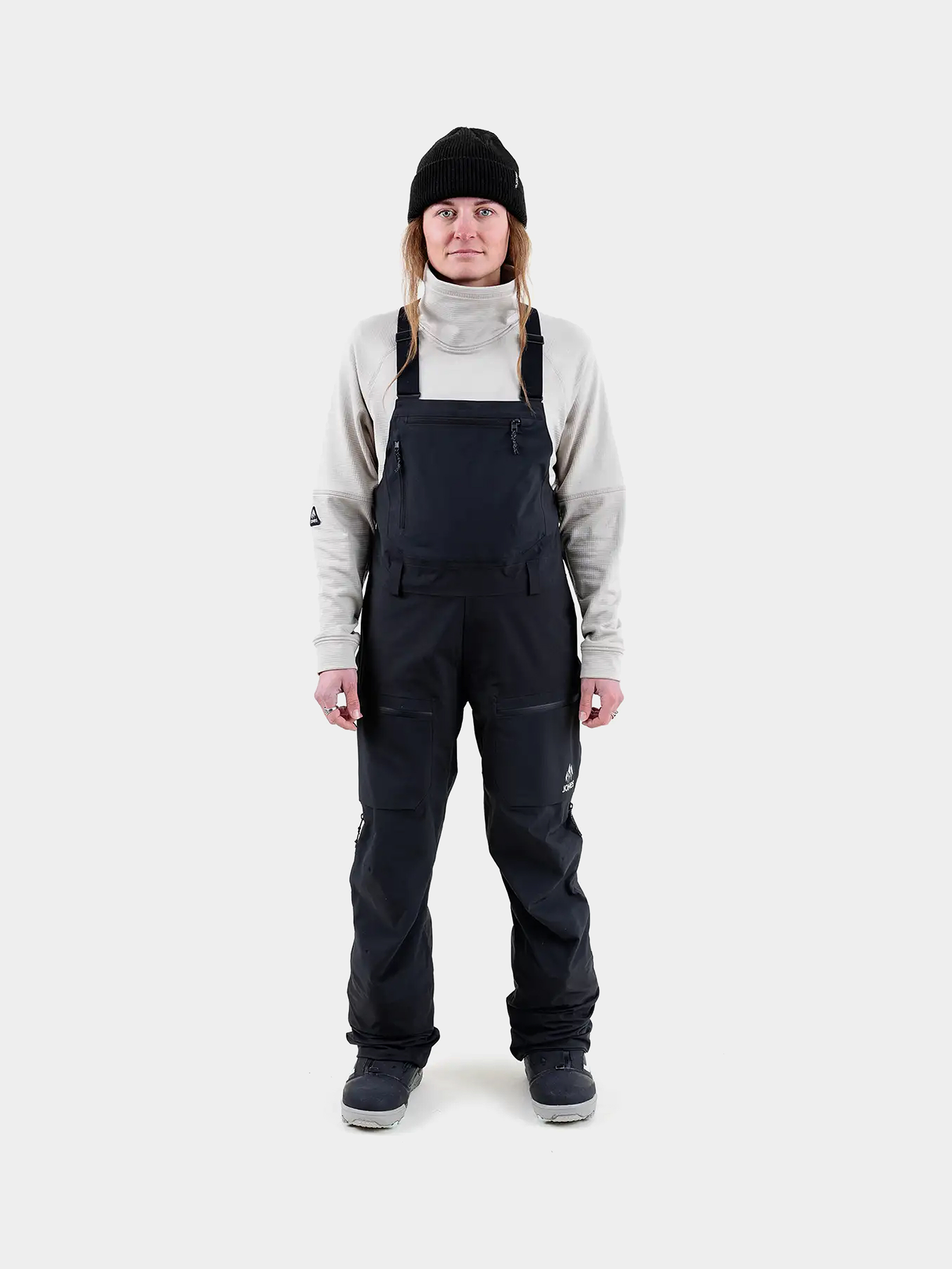 Дамско Сноуборд панталони Jones Snowboards Mtn Surf Rec Bib (stealth black)