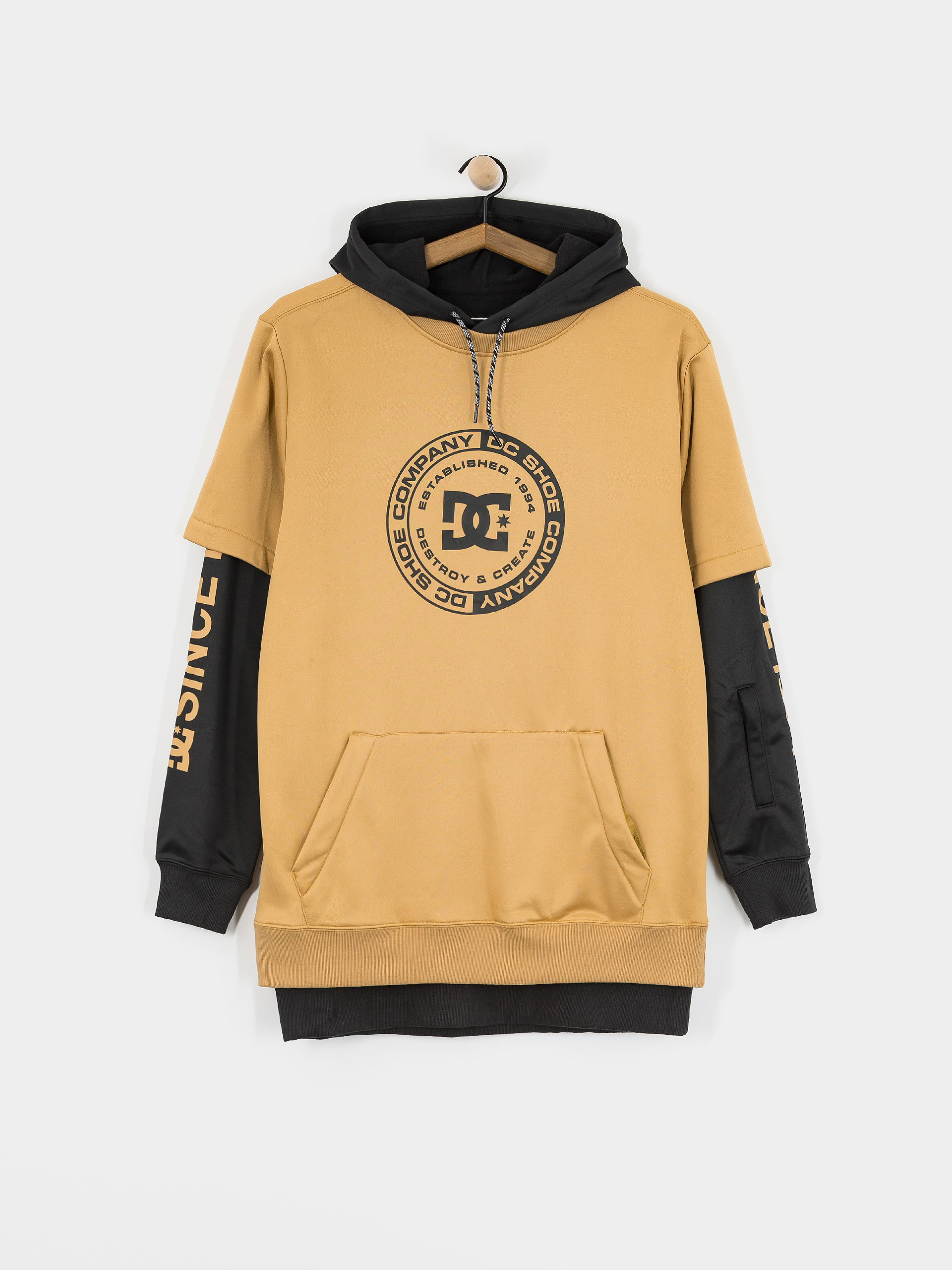 Мъжки Термо суитшърт DC Dryden (mustard gold)