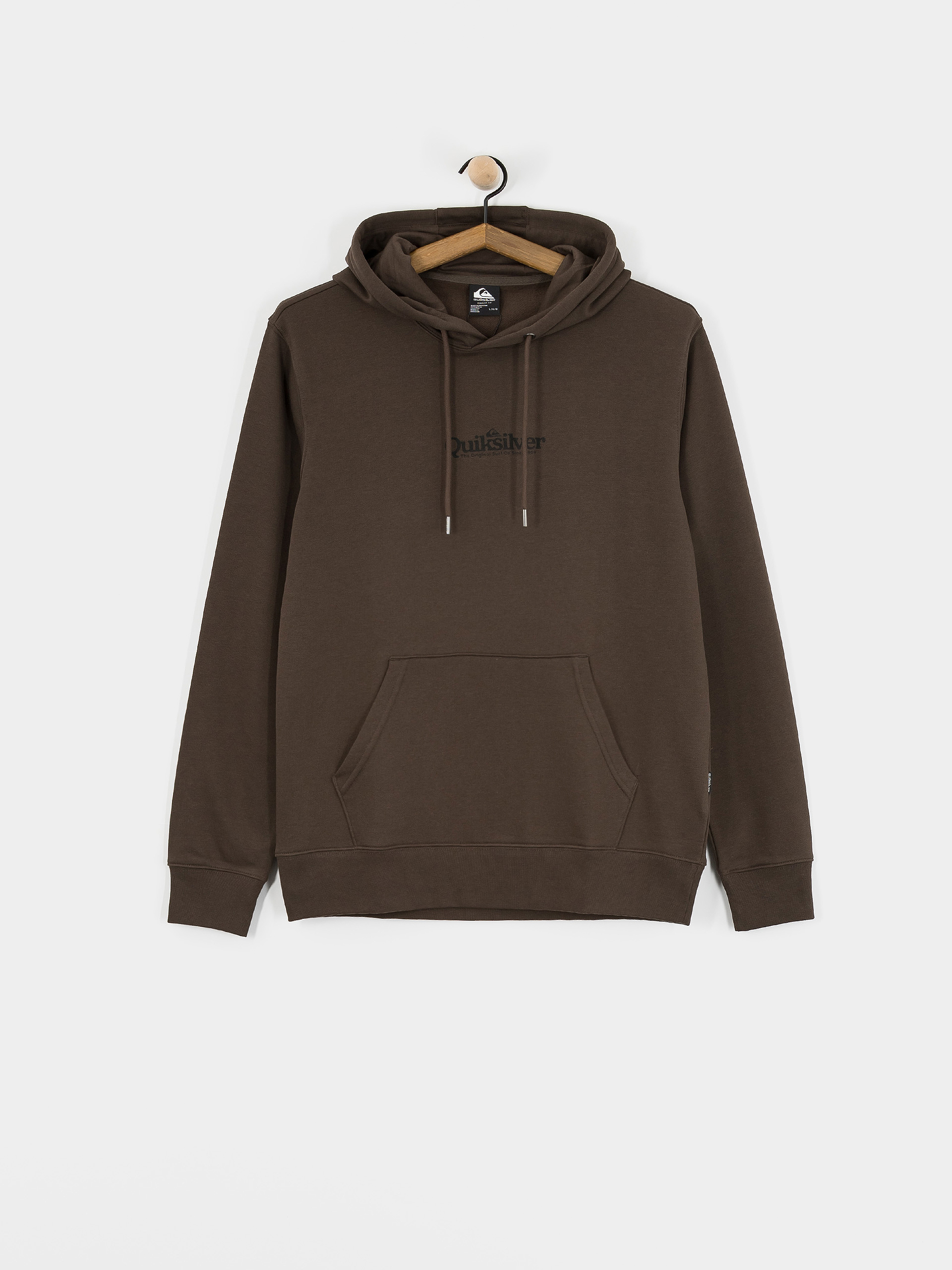 Суитшърт с качулка Quiksilver Fineline HD (chocolate brown)