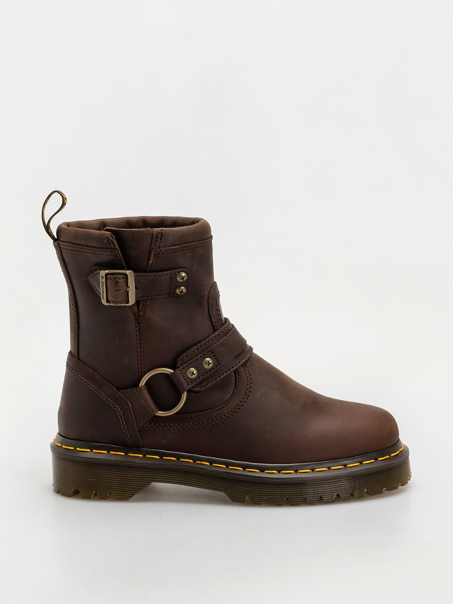 Обувки Dr. Martens Anistone HRNS Ankle (dark brown crazy horse)