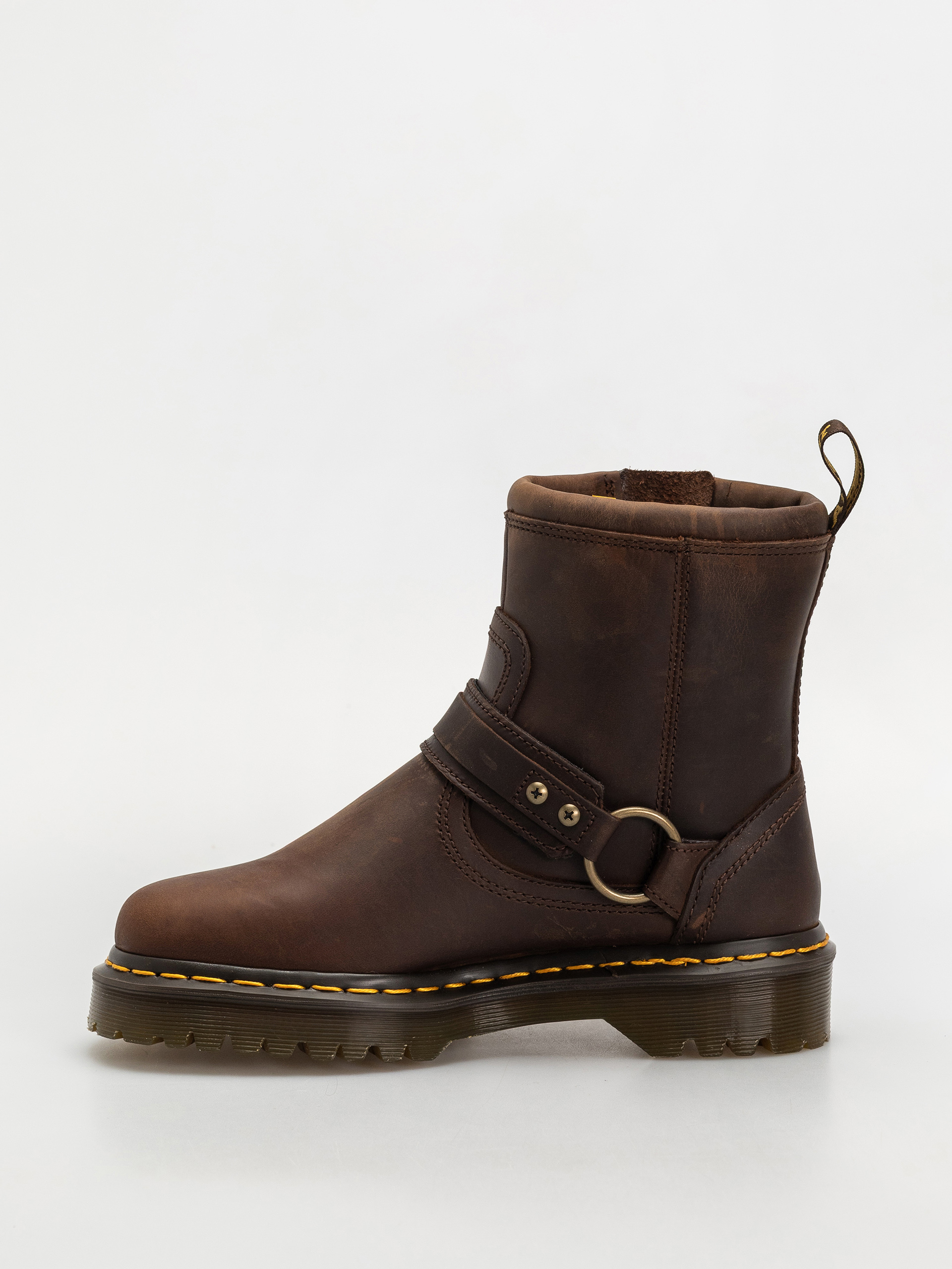 Обувки Dr. Martens Anistone HRNS Ankle (dark brown crazy horse)