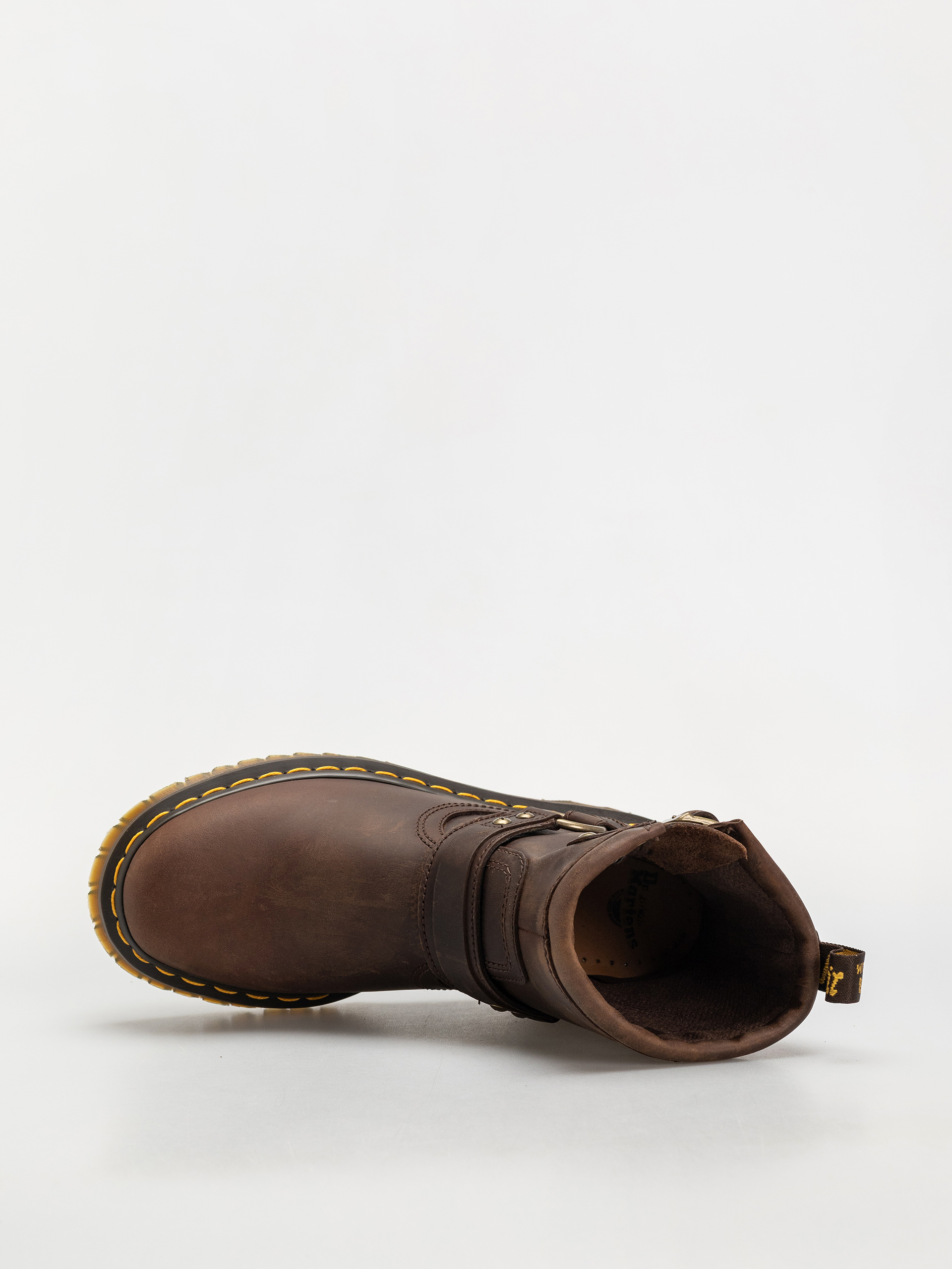 Обувки Dr. Martens Anistone HRNS Ankle (dark brown crazy horse)