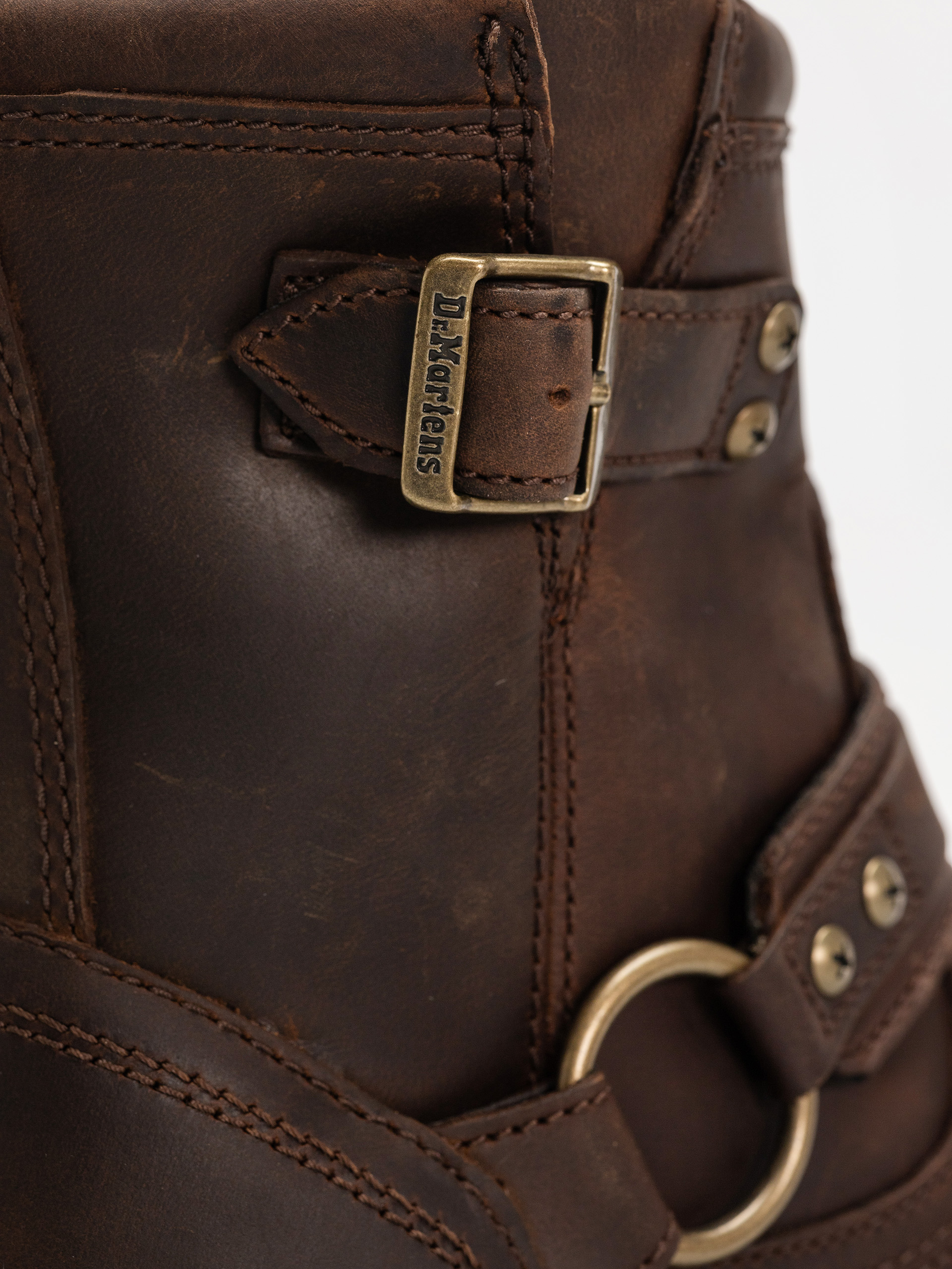 Обувки Dr. Martens Anistone HRNS Ankle (dark brown crazy horse)