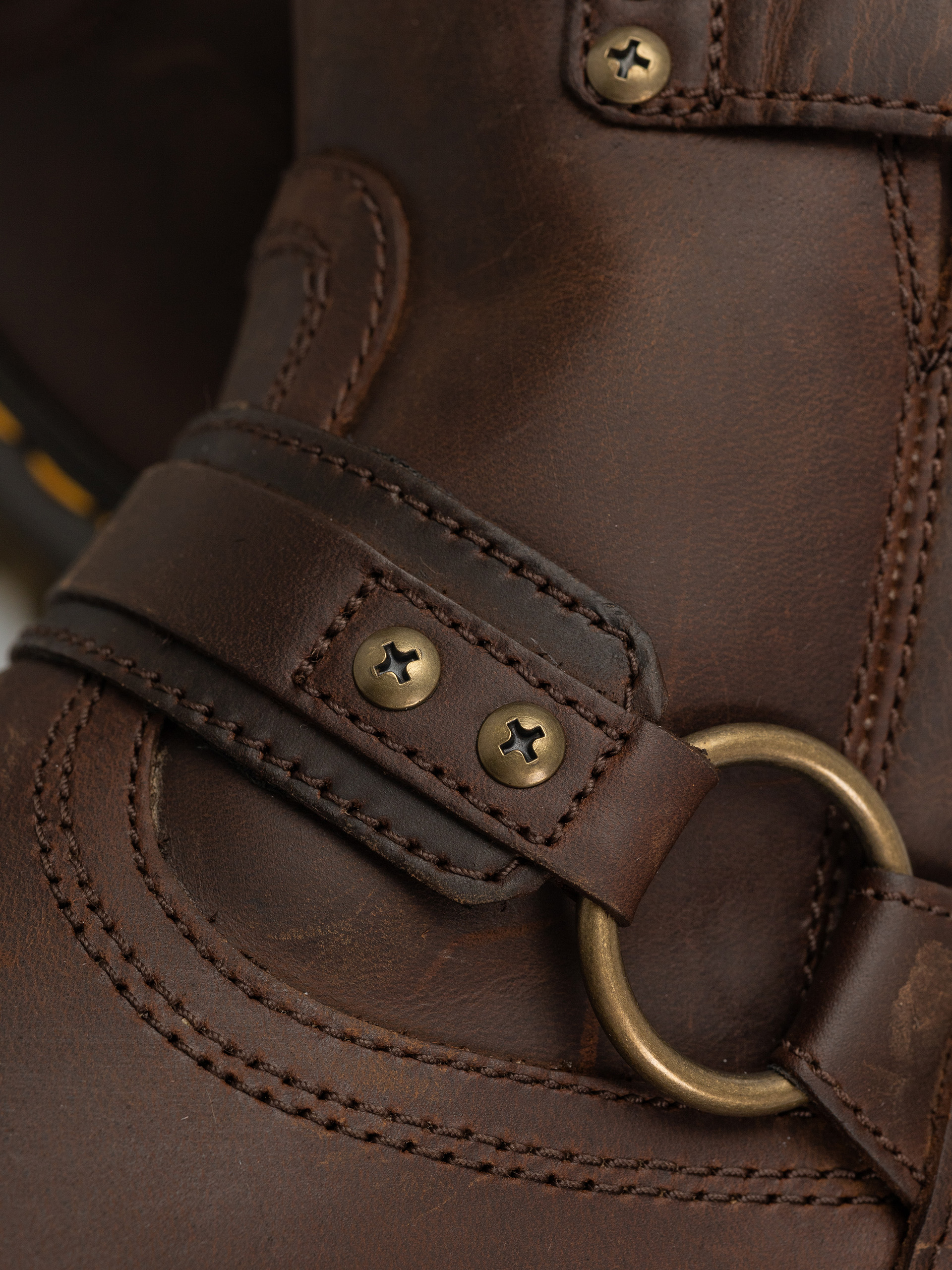 Обувки Dr. Martens Anistone HRNS Ankle (dark brown crazy horse)