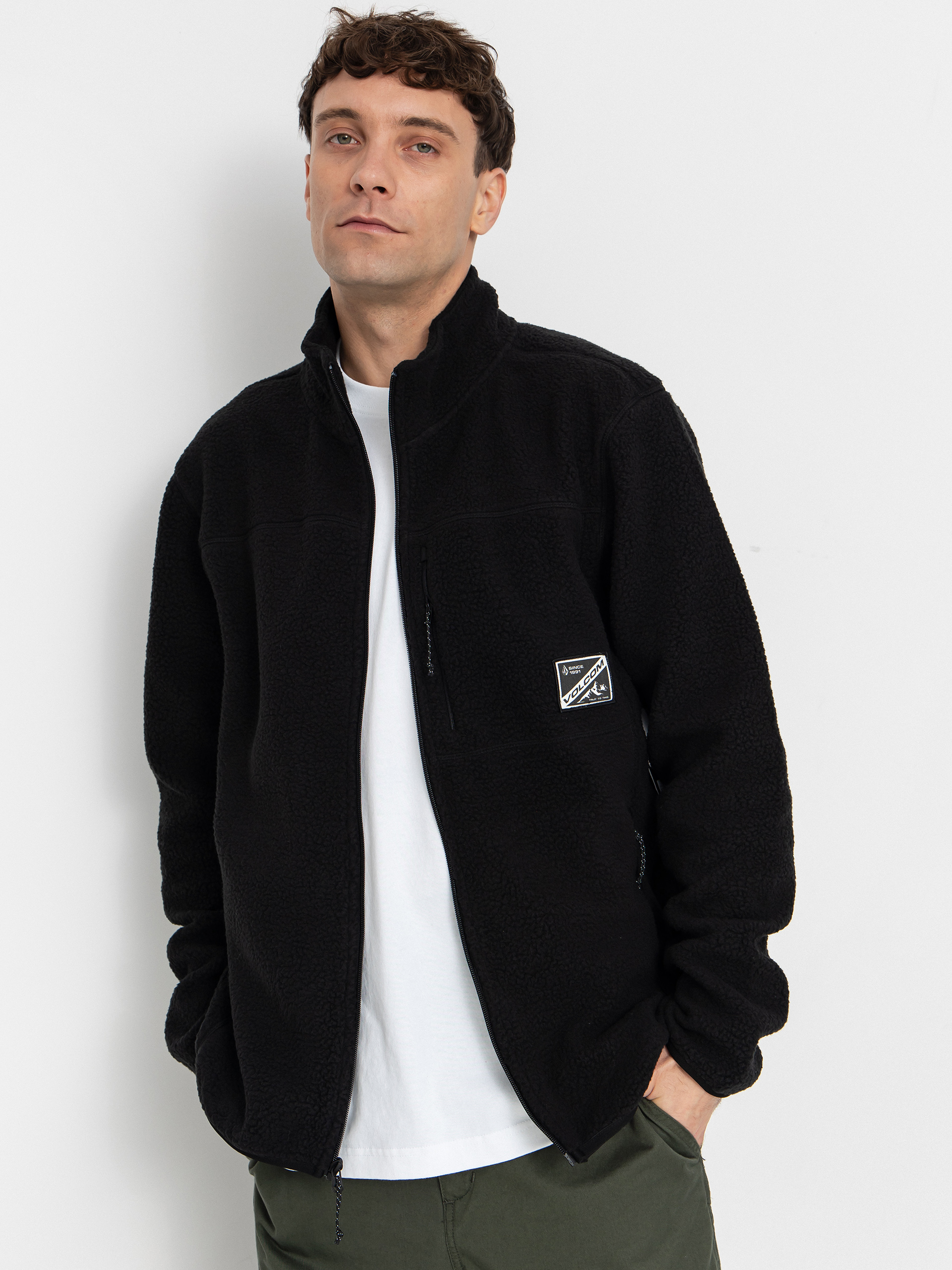 Поларени суитшърт Volcom Nelson Sherpa (black)