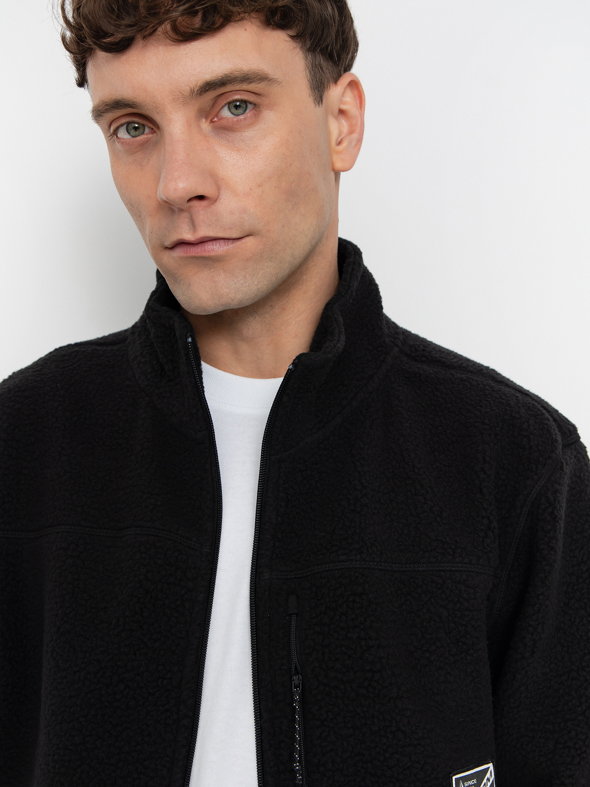 Мъжки Поларени суитшърт Volcom Nelson Sherpa (black)