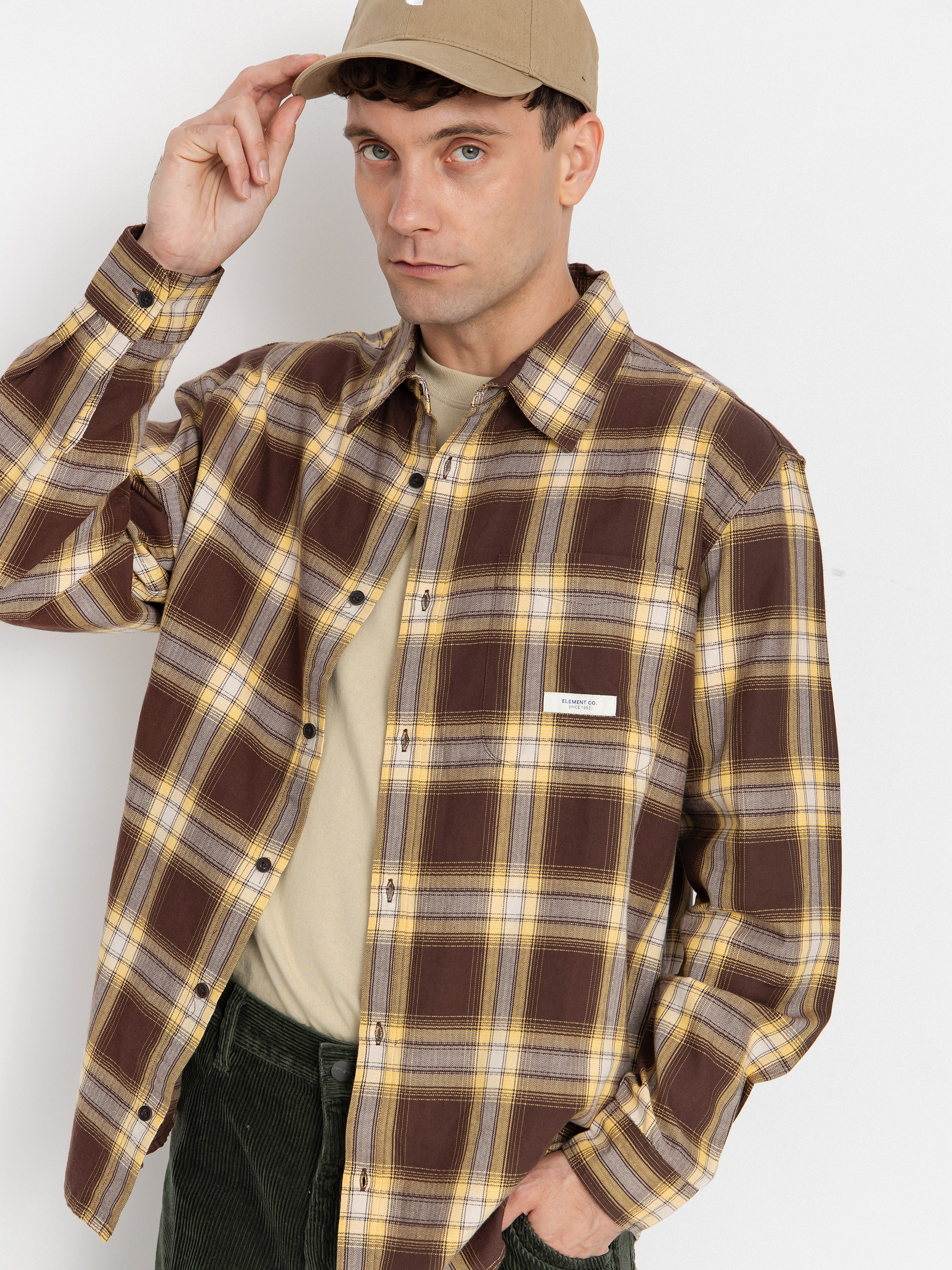 Риза Element All Season 1Pkt Lightweight (java/cornsilk plaid)