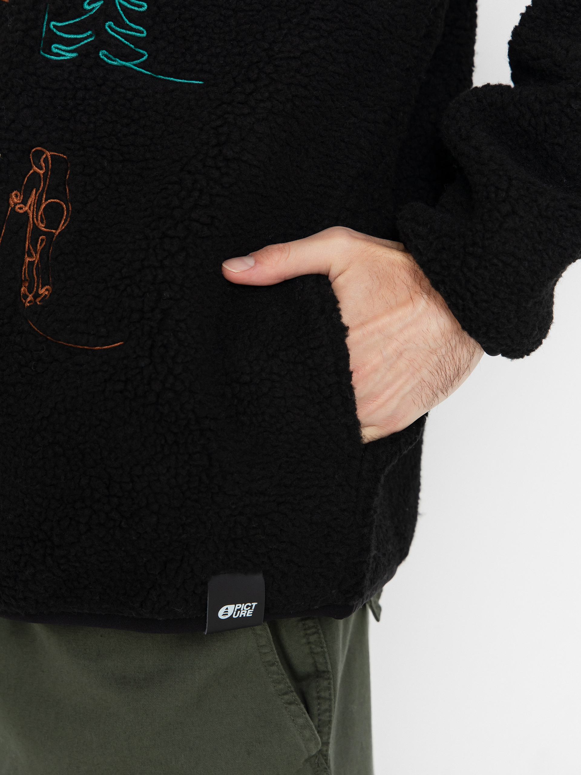 Мъжки Поларени суитшърт Picture Hafdals Embro (black)