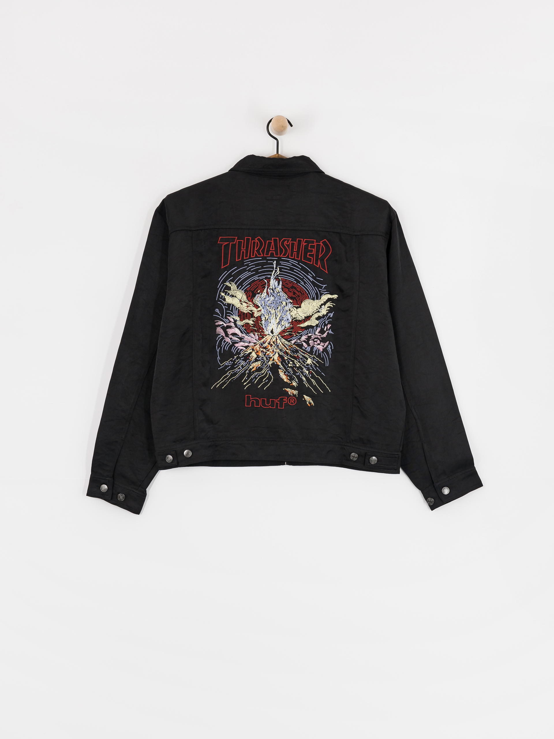 Яке HUF X Thrasher Trucker (black)