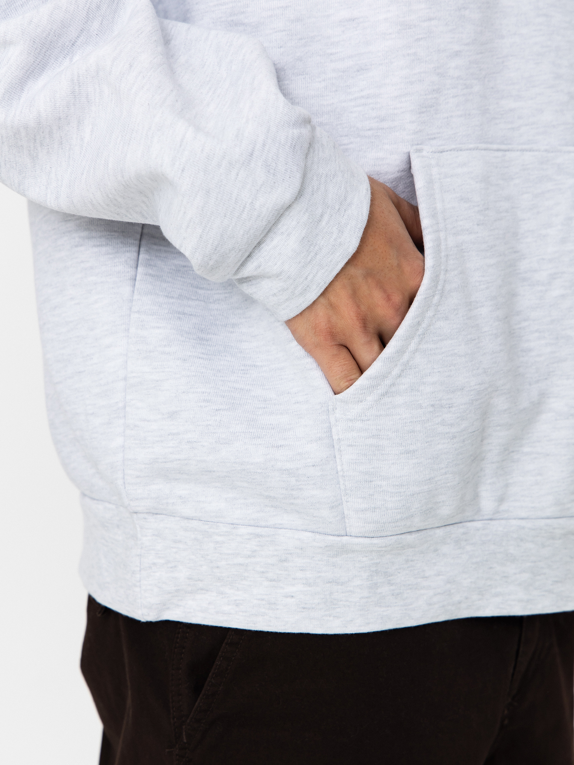 Суитшърт с качулка OBEY Obey Disorder Extra Heavy HD (ash grey)