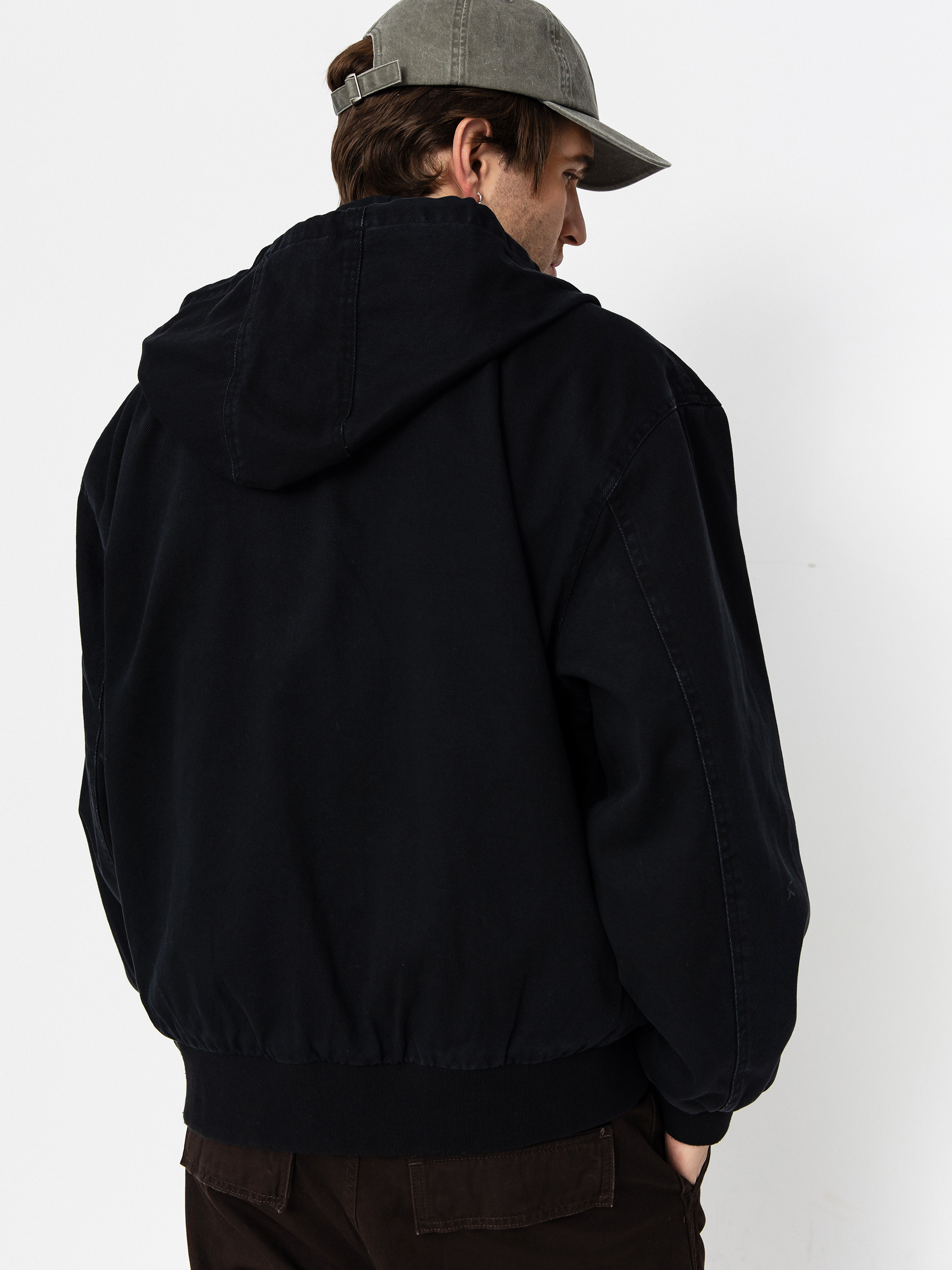 Яке OBEY Obey Glen Zip Up (black faded wash)