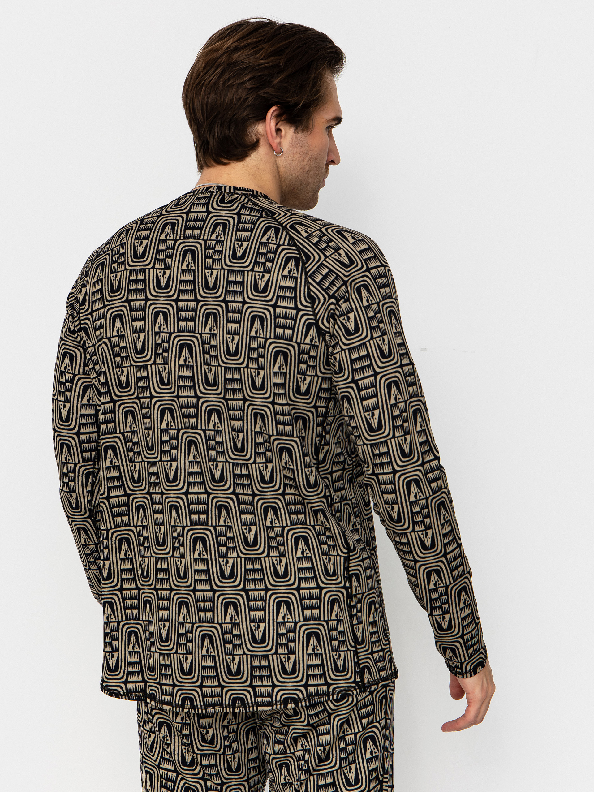 Блуза Patagonia Cap MW Crew (flow sunken blue)