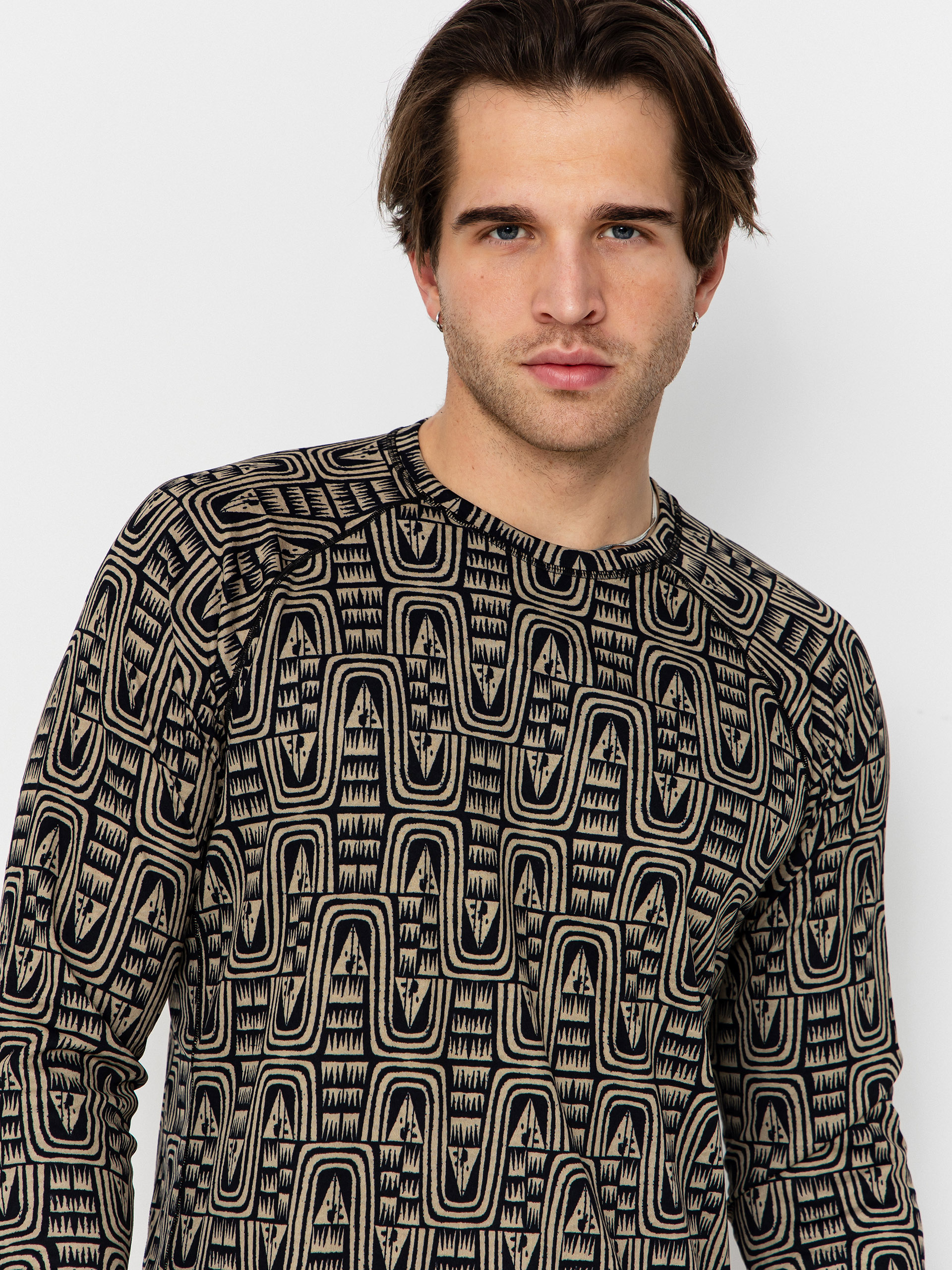 Блуза Patagonia Cap MW Crew (flow sunken blue)