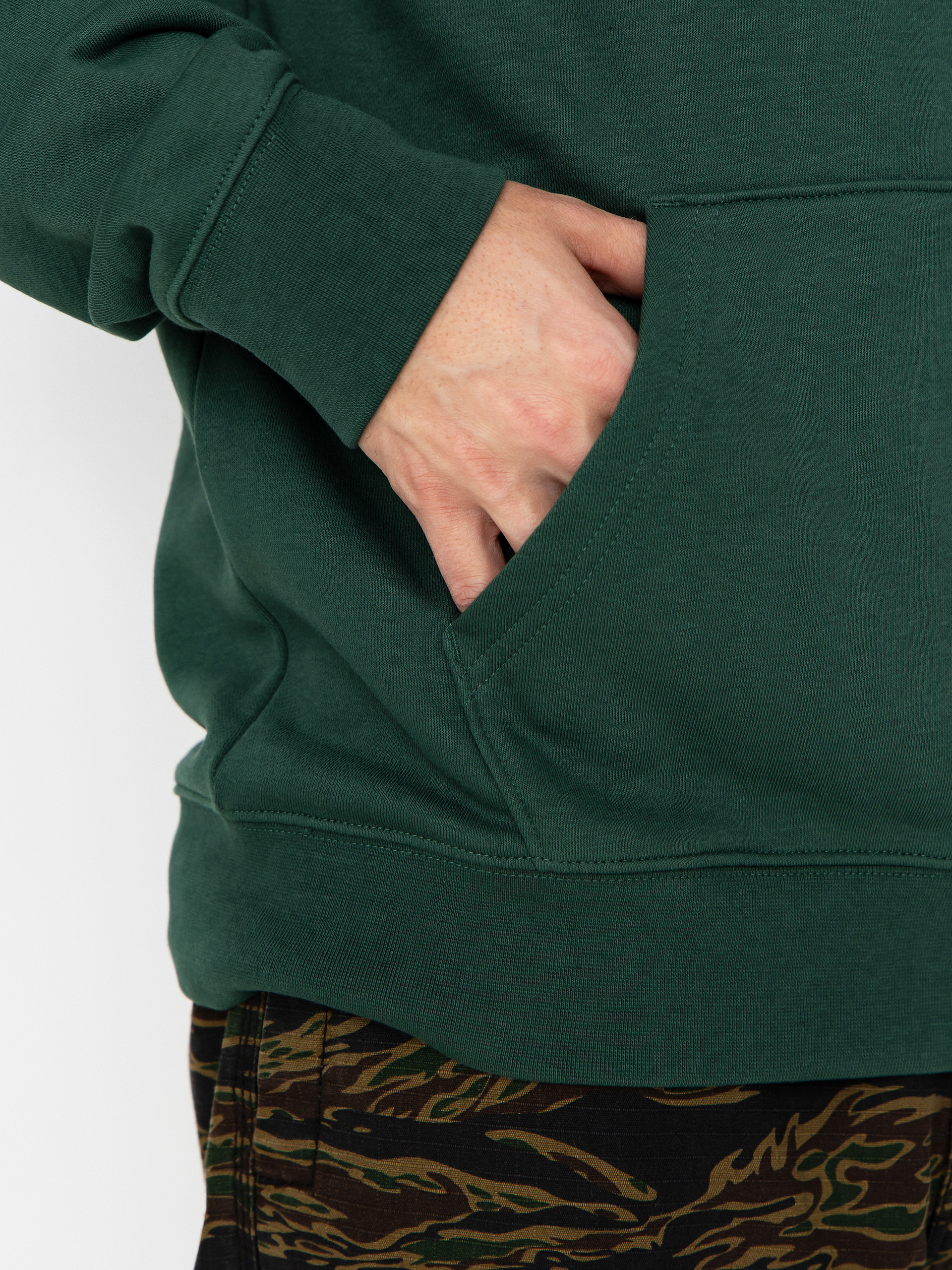 Суитшърт с качулка Quiksilver Fineline HD (trekking green)