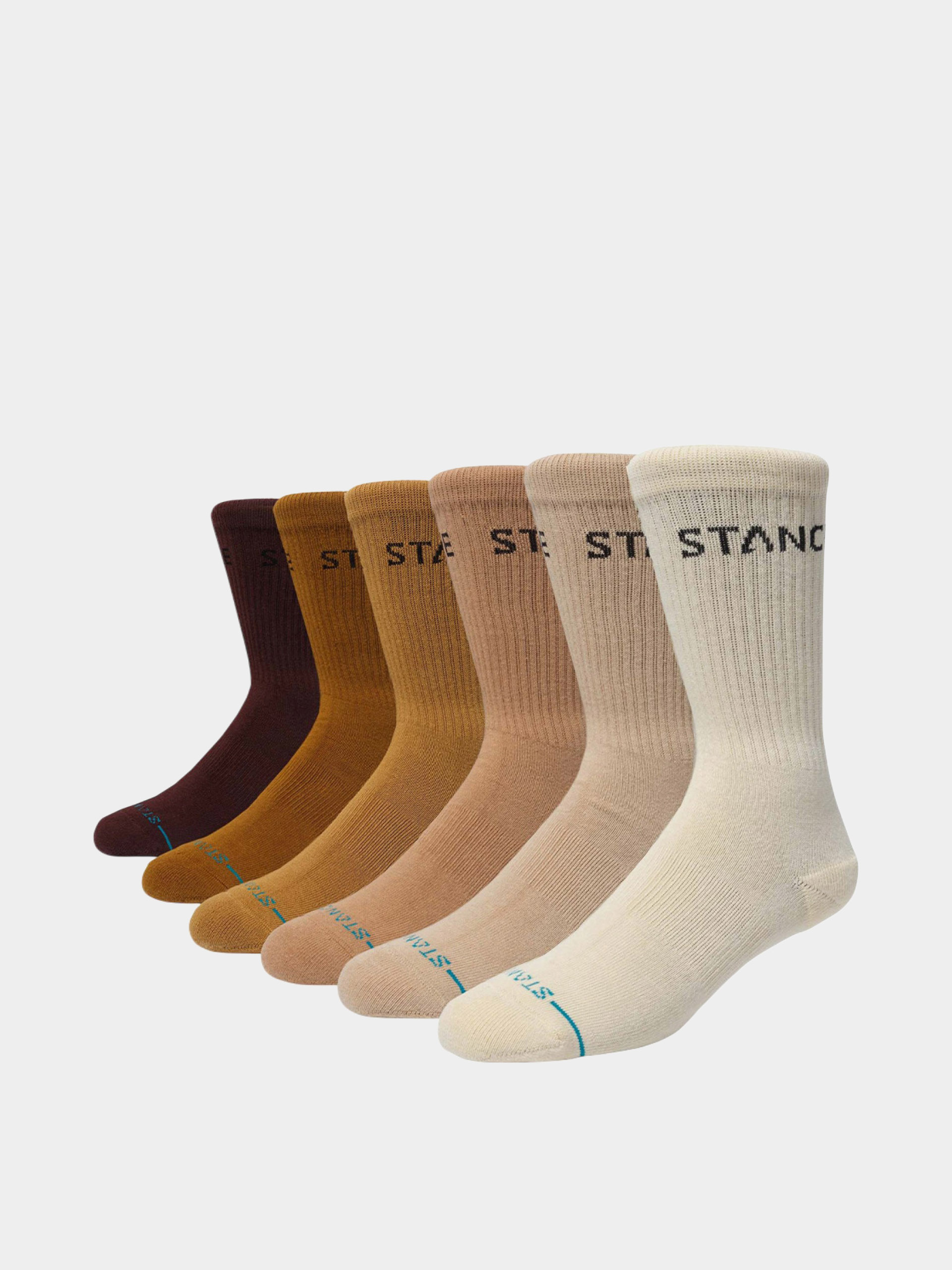 Чорапи Stance Origin 6 Pack Crew (cream)