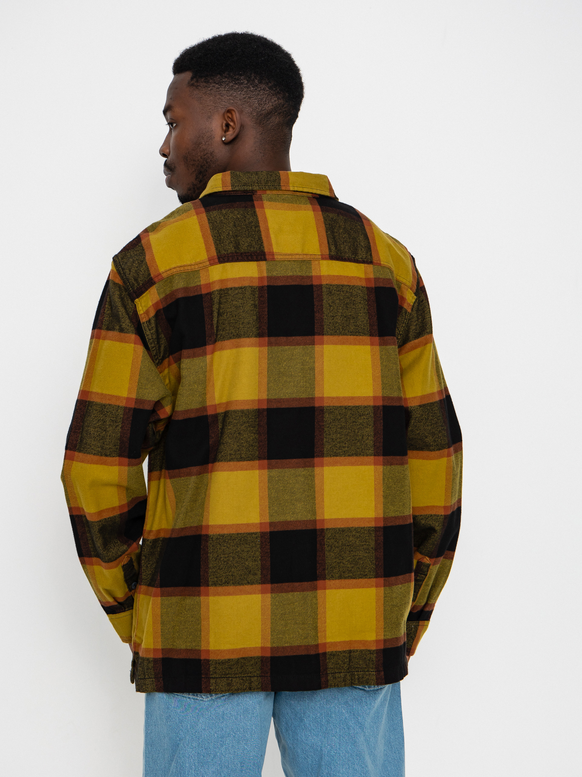 Риза Vans Larkspur Plaid Flannel (burnt gold/black)