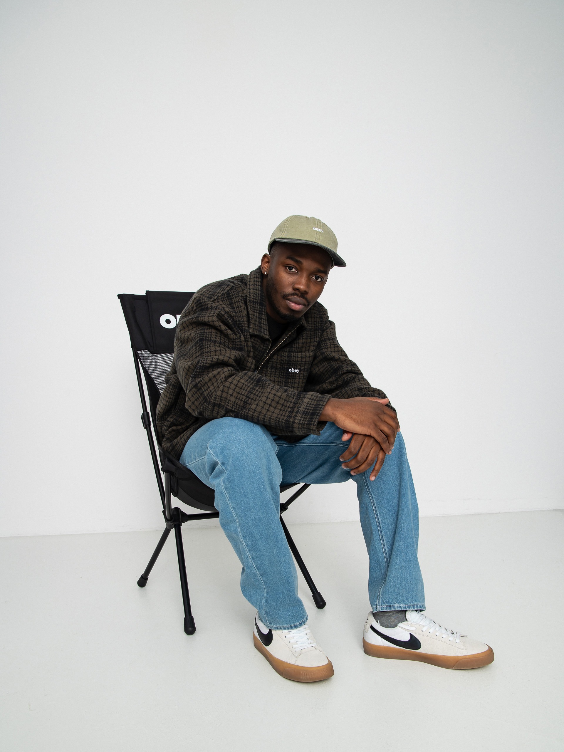 Яке OBEY Parker Zip (rosin multi)