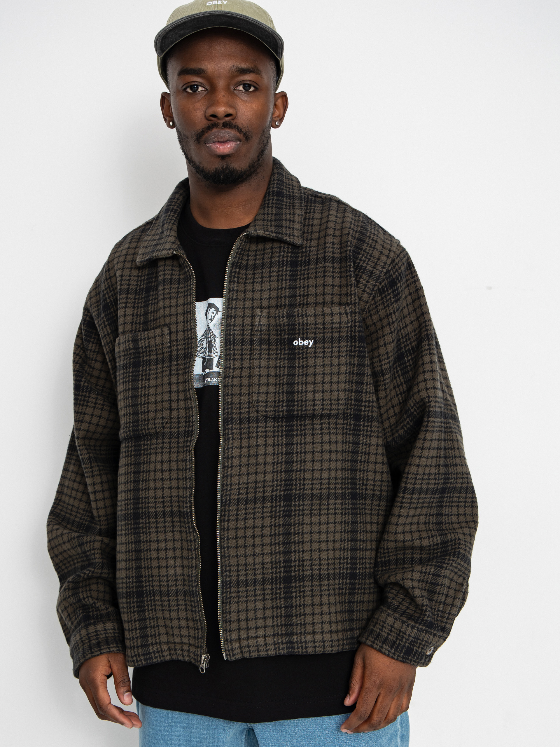 Яке OBEY Parker Zip (rosin multi)
