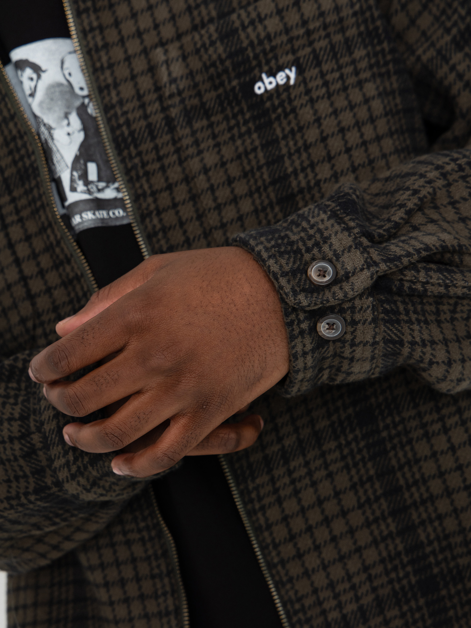 Яке OBEY Parker Zip (rosin multi)