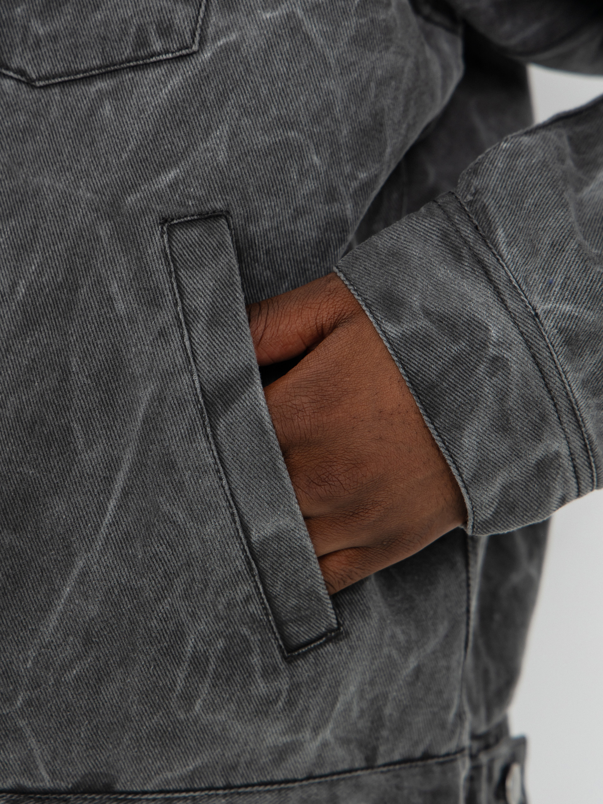 Яке OBEY Obey Workman Zip (black wrinkle wash)