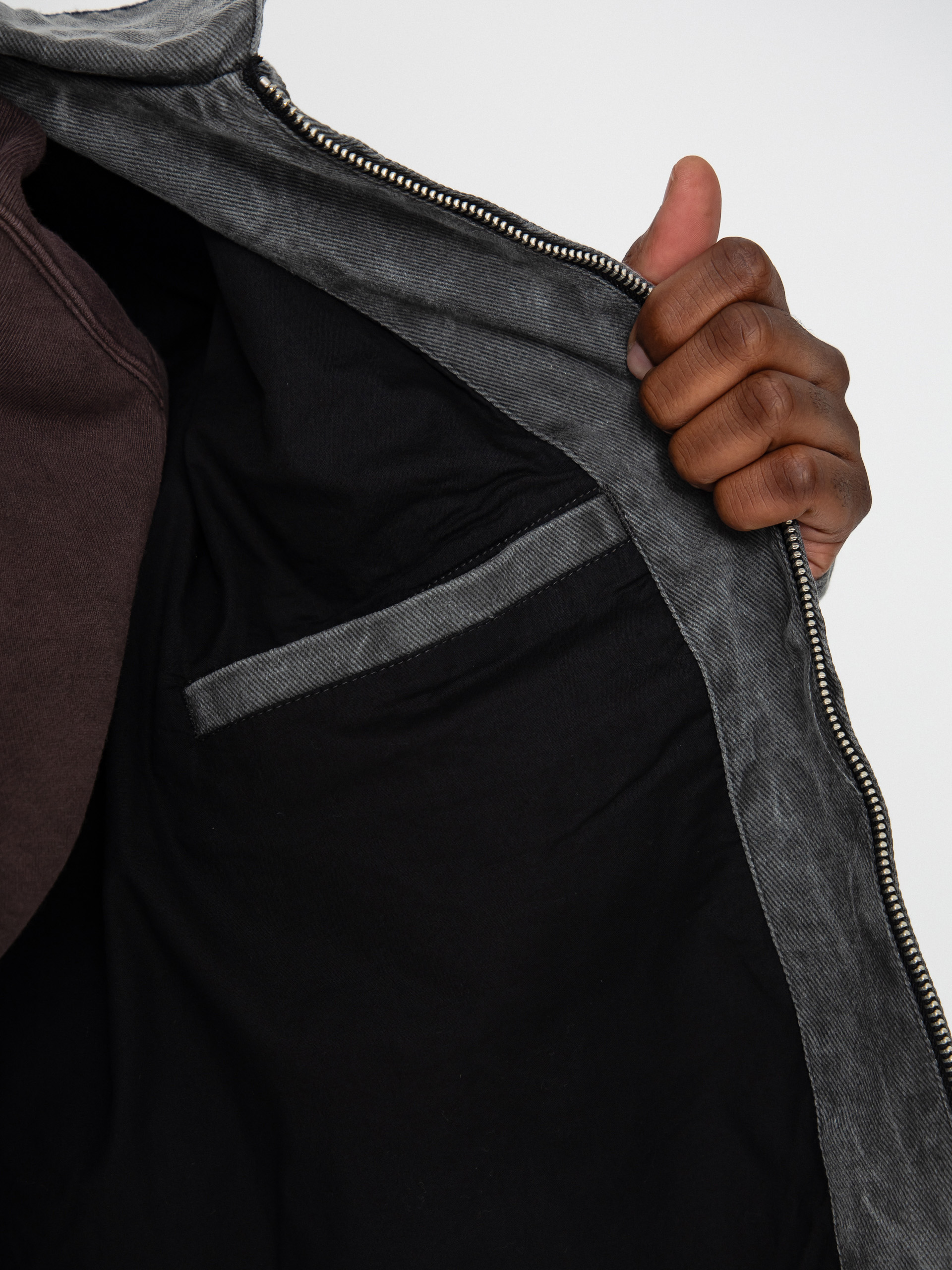 Яке OBEY Obey Workman Zip (black wrinkle wash)