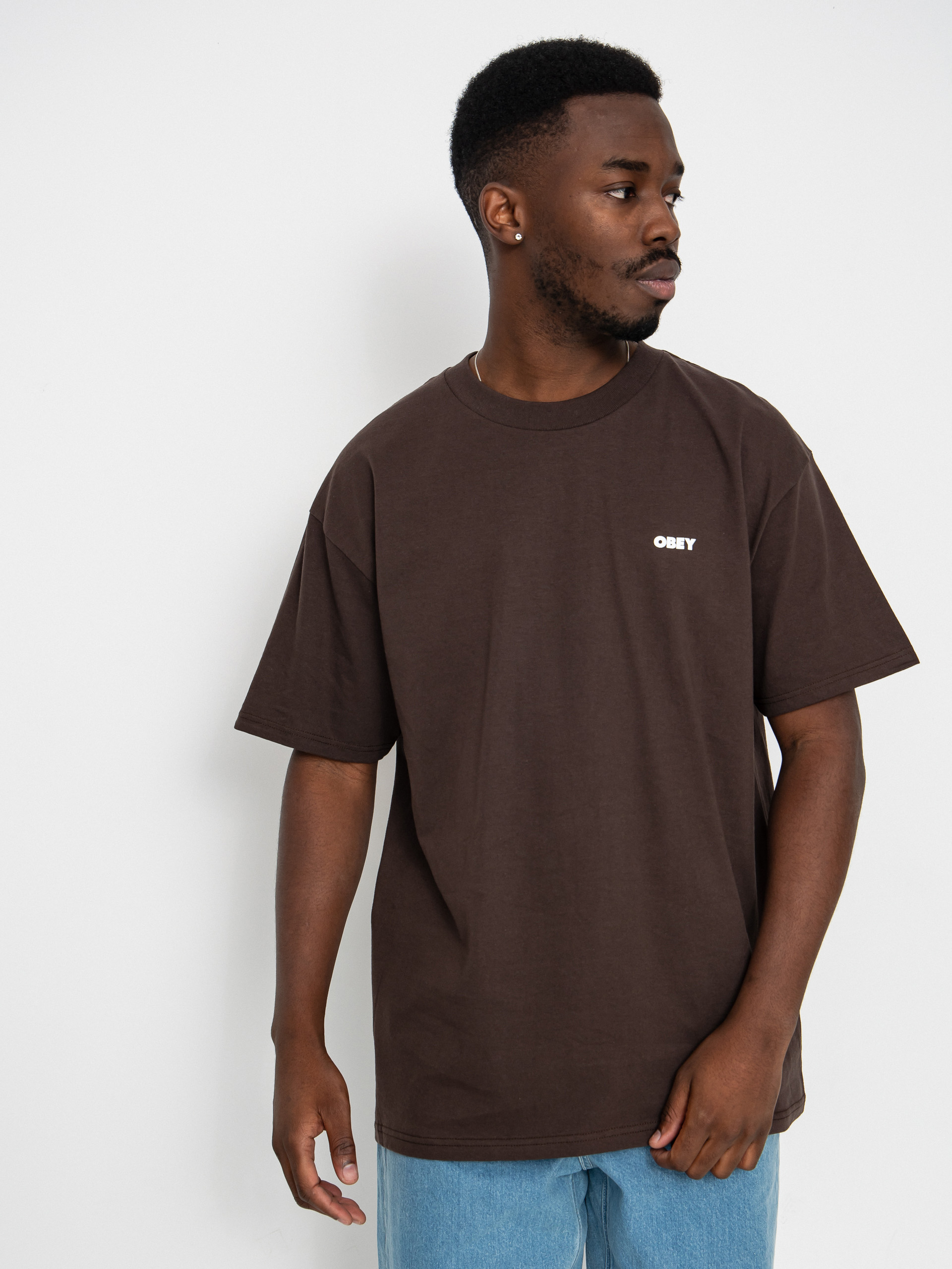 Тениска OBEY Obey Owl (java brown)