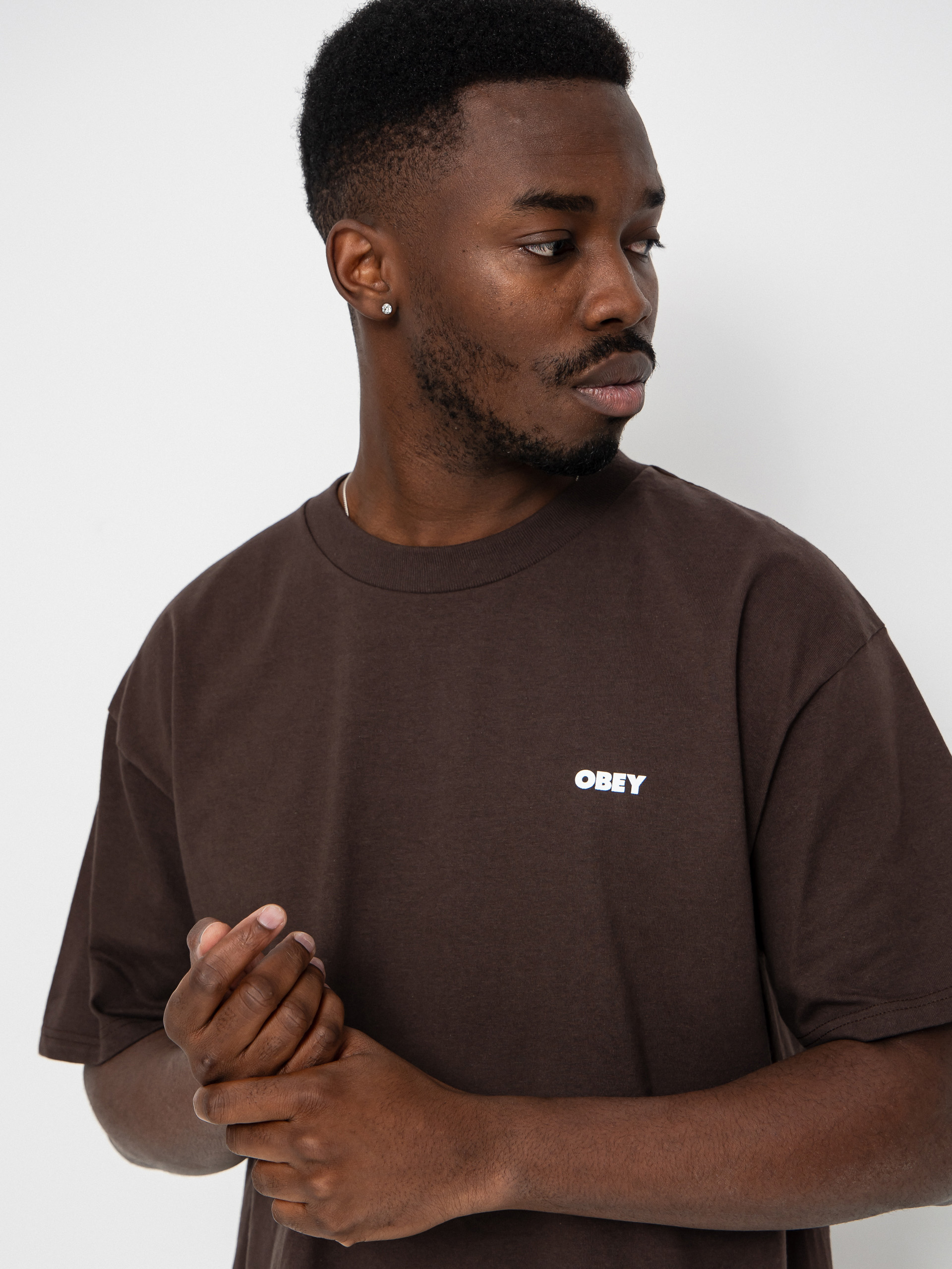 Тениска OBEY Obey Owl (java brown)