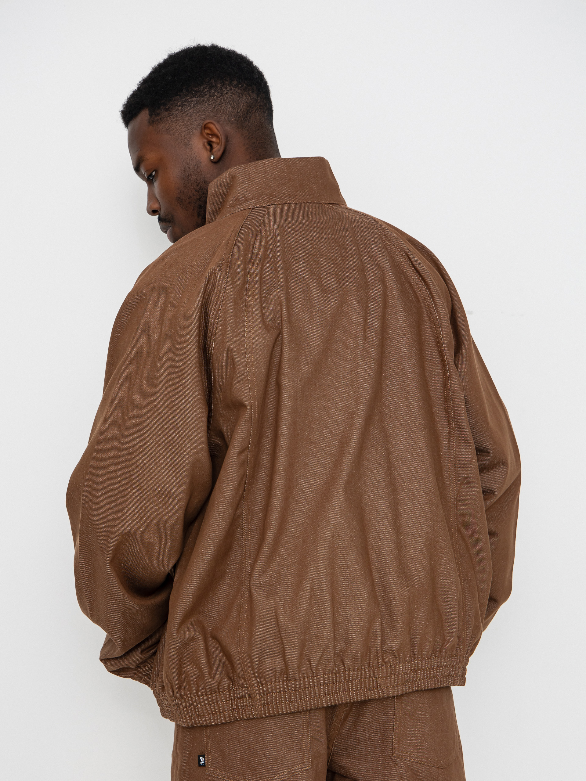 Яке Nike SB Denim FZ Trak (mosswood brown/white)