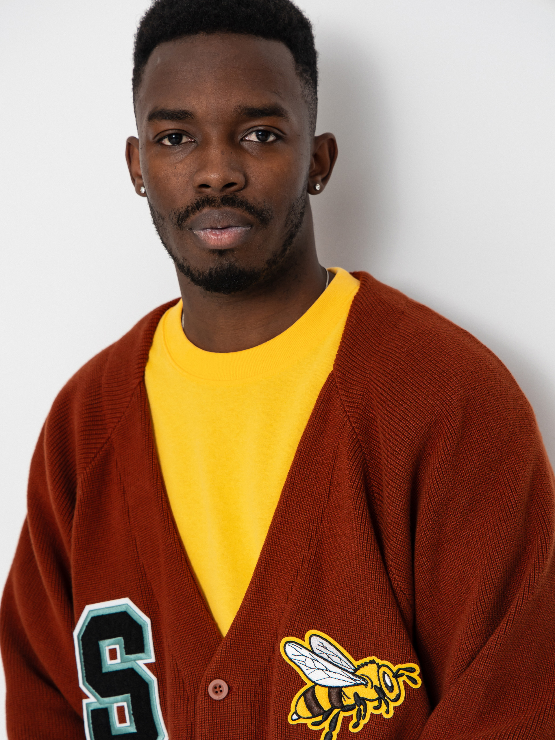 Пуловер Nike SB Collegial Cardigan (cinnamon)