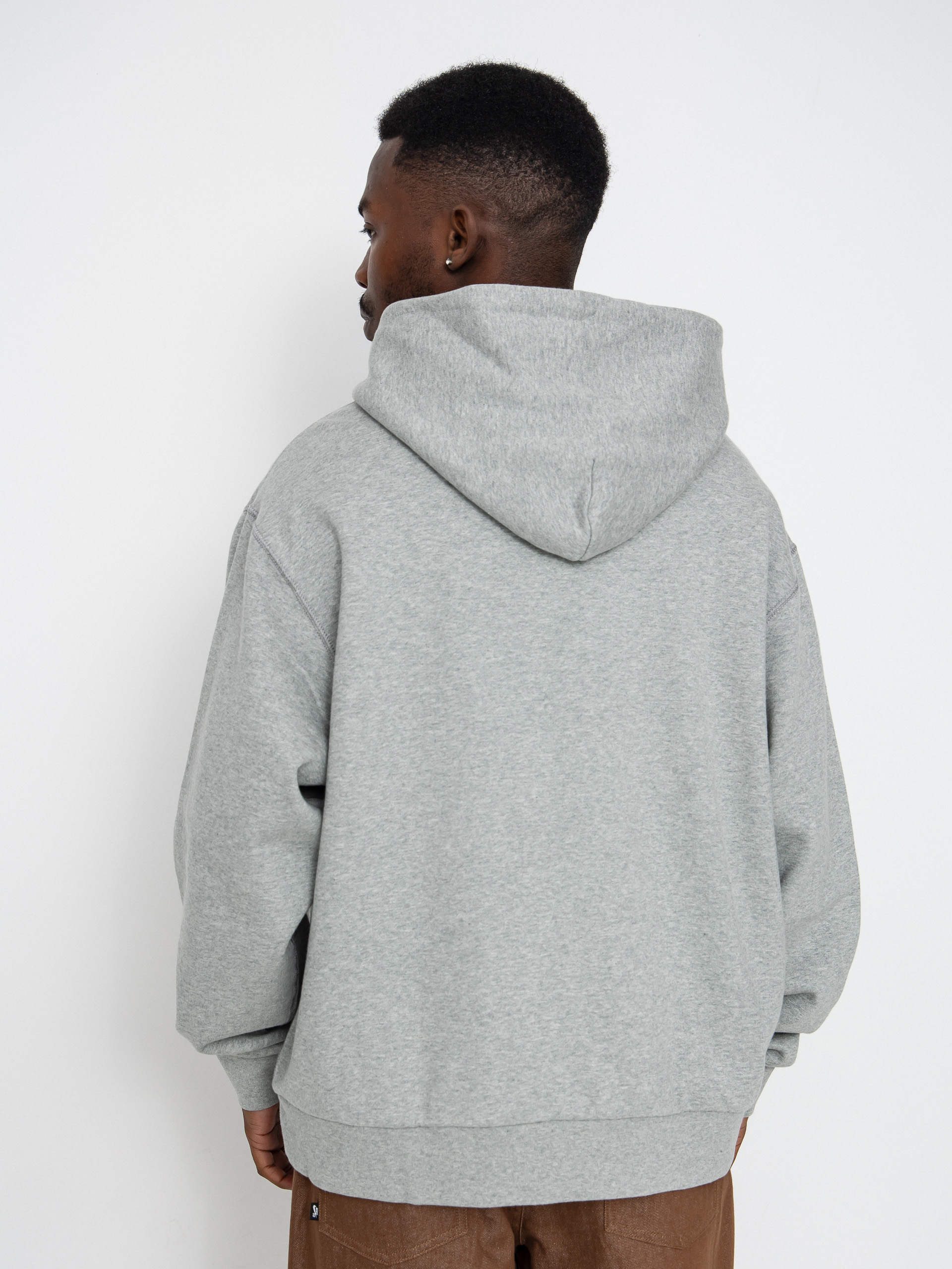 Суитшърт с качулка Nike SB GFX 1 HD (dk grey heather/white)