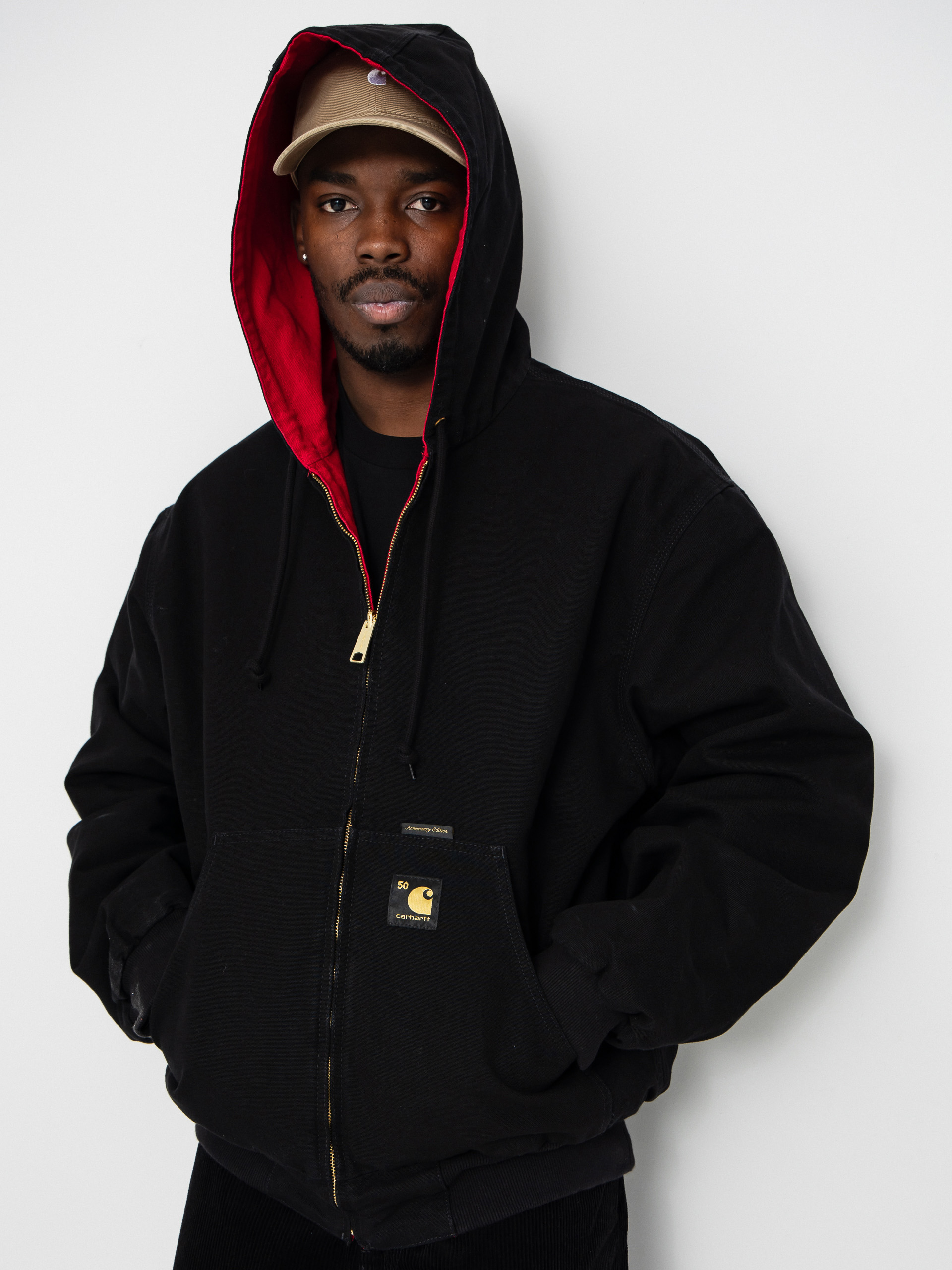 Яке Carhartt WIP 50 Years Anniversary OG Active (black/usa red/rinsed)