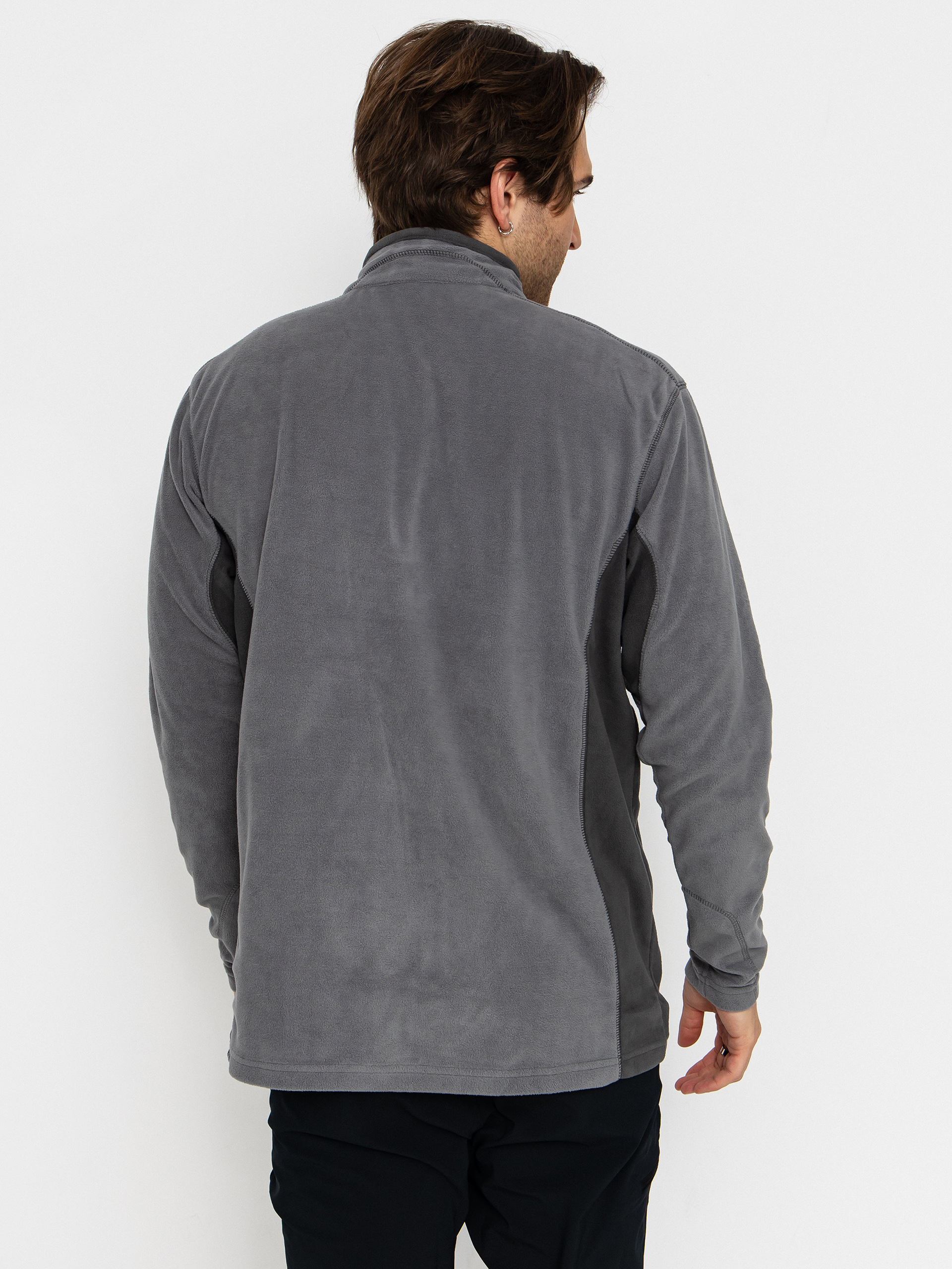 Мъжки Поларени суитшърт Columbia Klamath Range II Half Zip (city grey/shark)