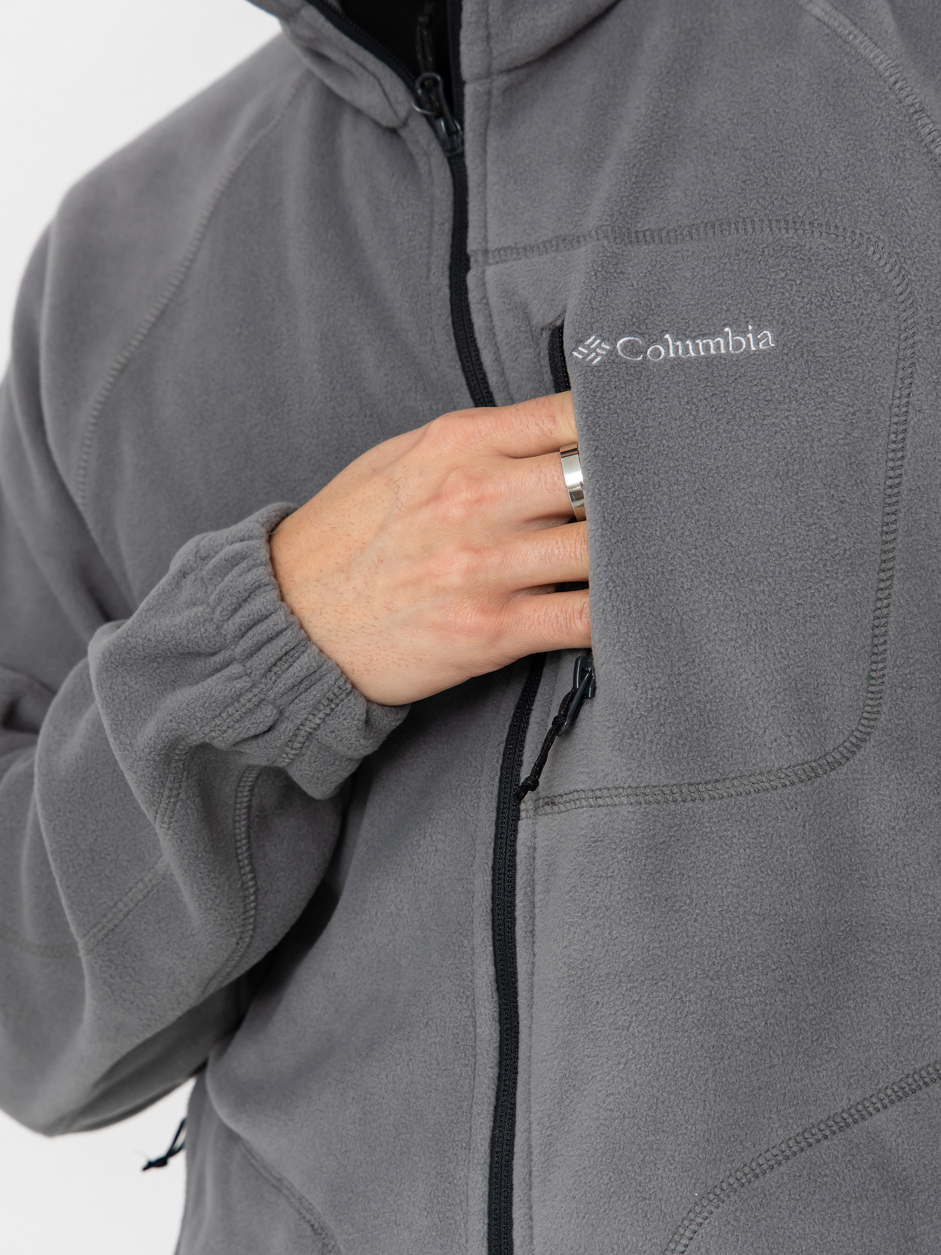 Мъжки Поларени суитшърт Columbia Fast Trek II Full Zip (city grey)