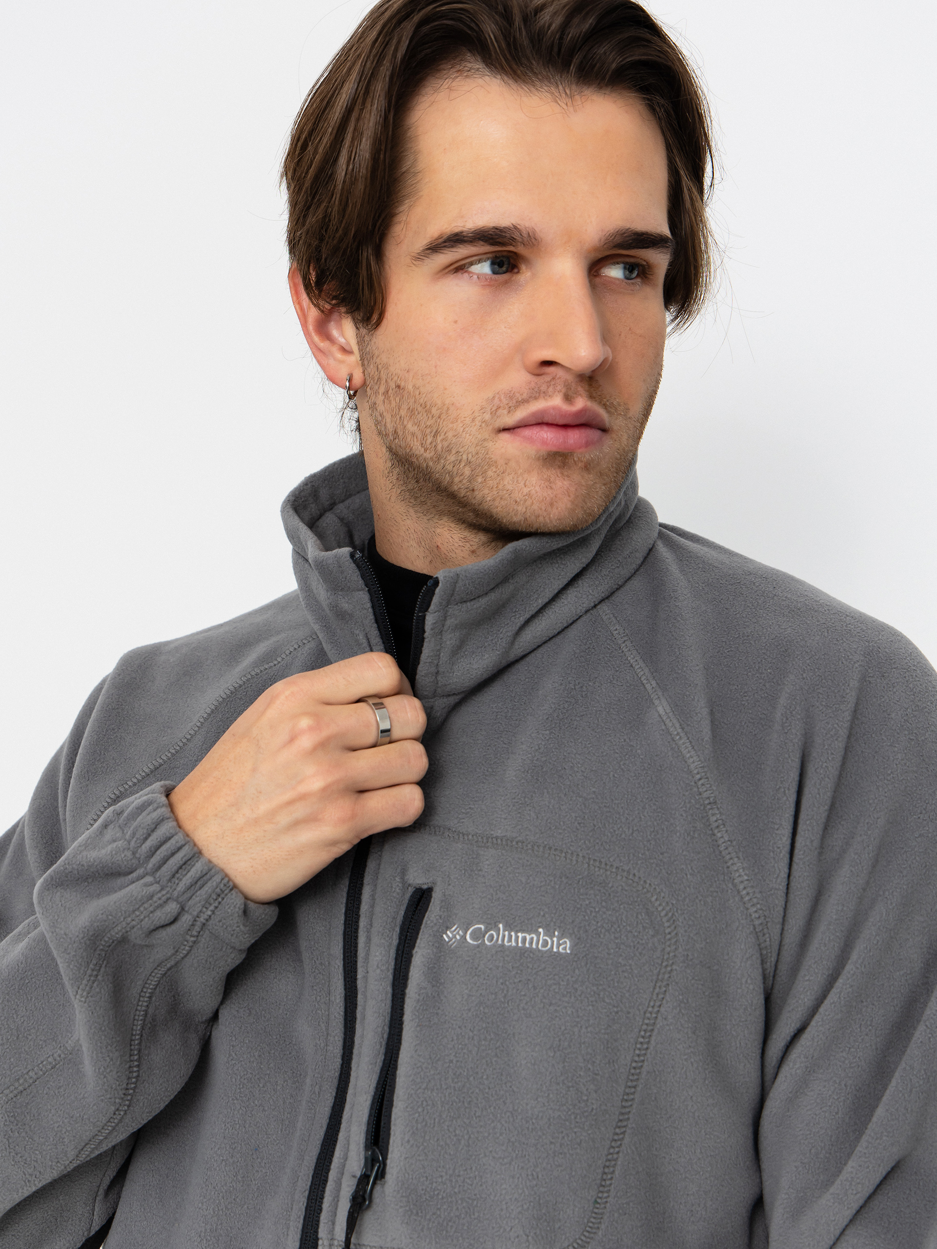 Мъжки Поларени суитшърт Columbia Fast Trek II Full Zip (city grey)