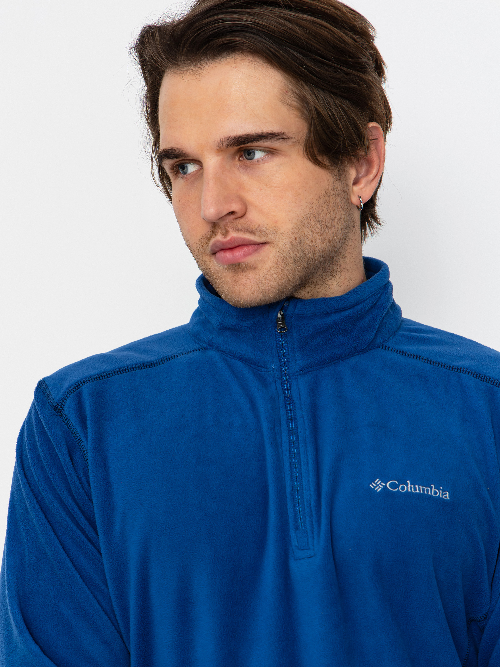 Мъжки Поларени суитшърт Columbia Klamath Range II Half Zip (mountain blue)