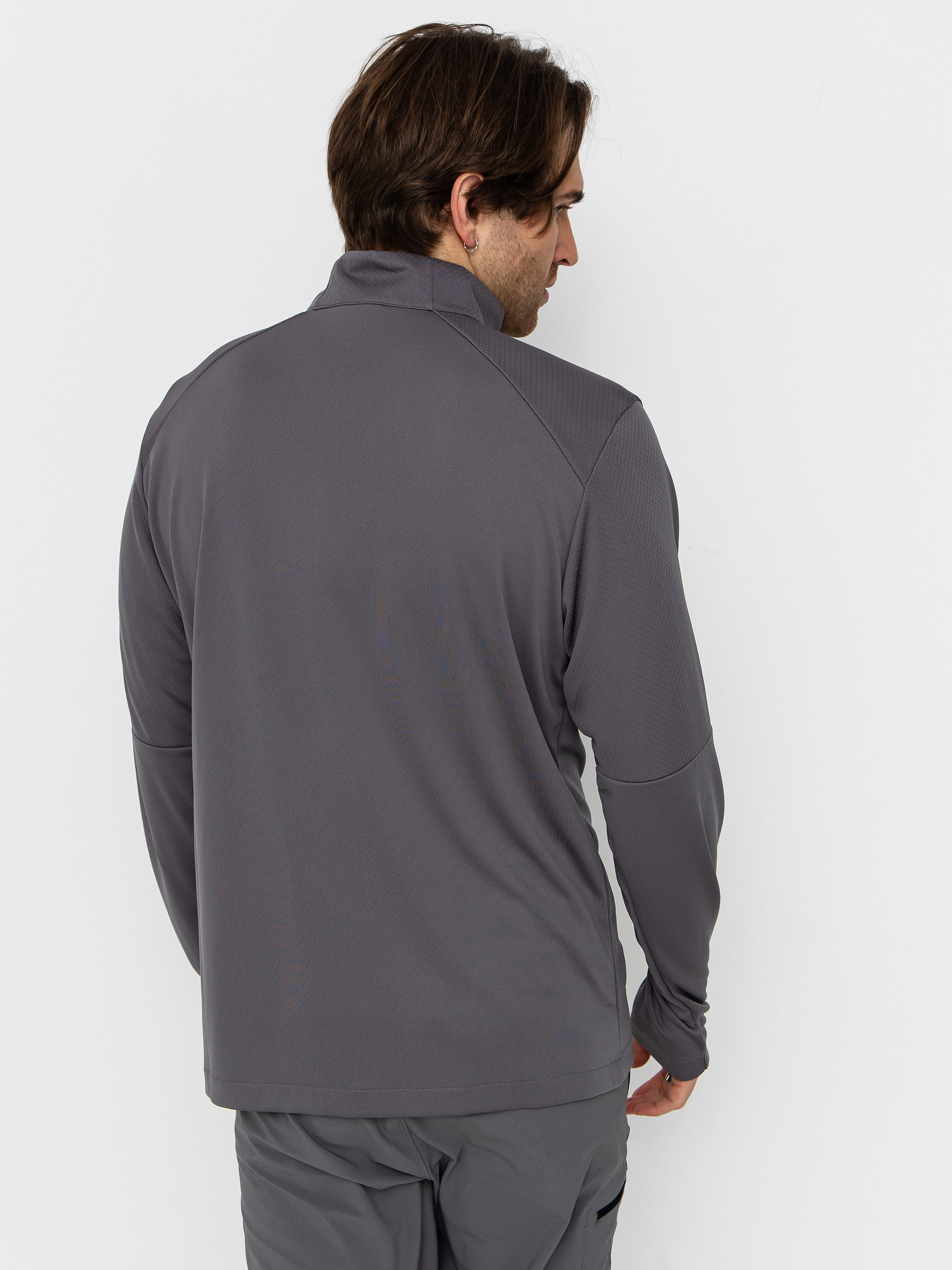 Мъжки Поларени суитшърт Columbia Tech Knit 1/4 Zip (city grey/blac)