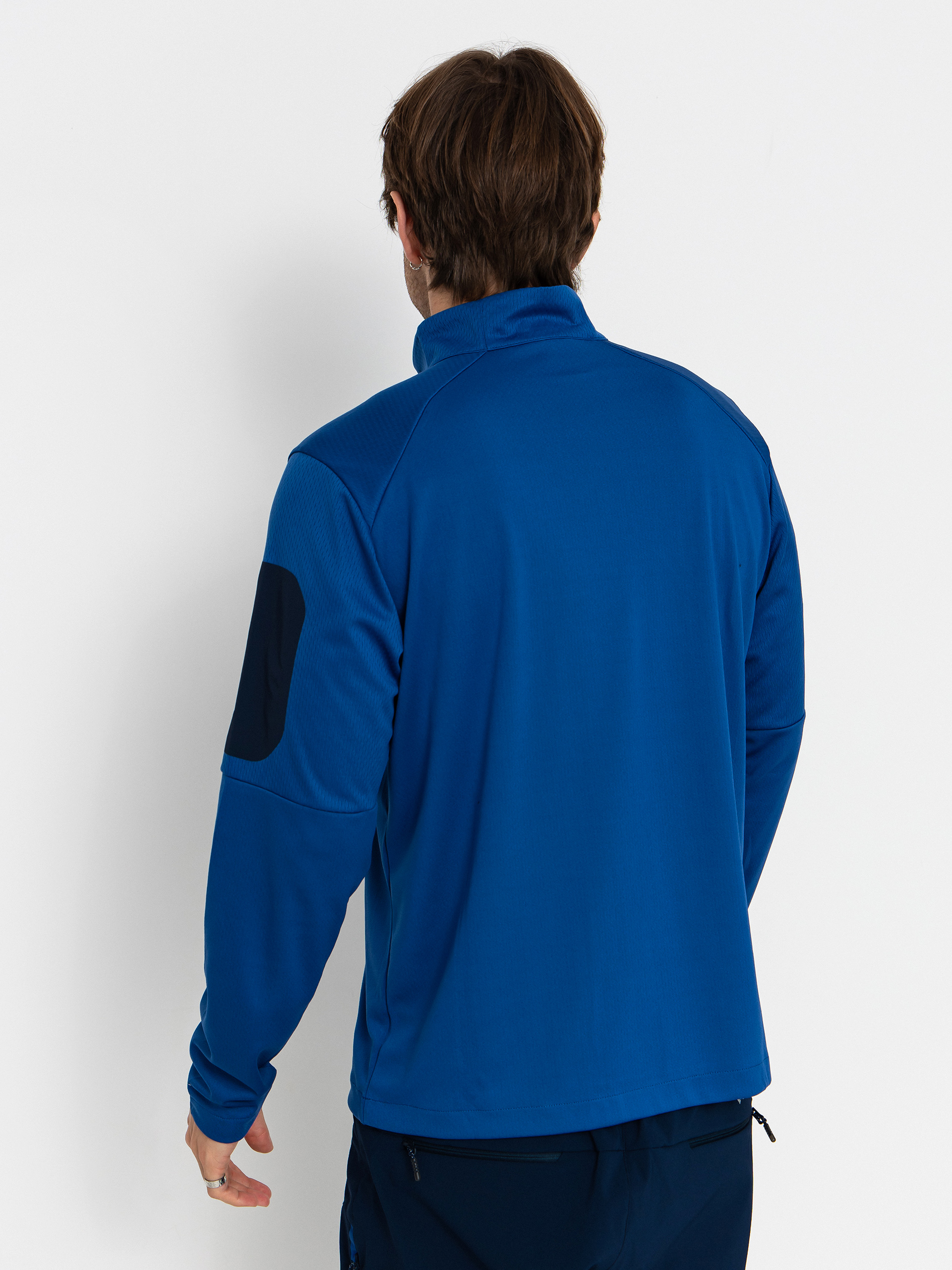 Мъжки Поларени суитшърт Columbia Tech Knit 1/4 Zip (mtn blue/coll)